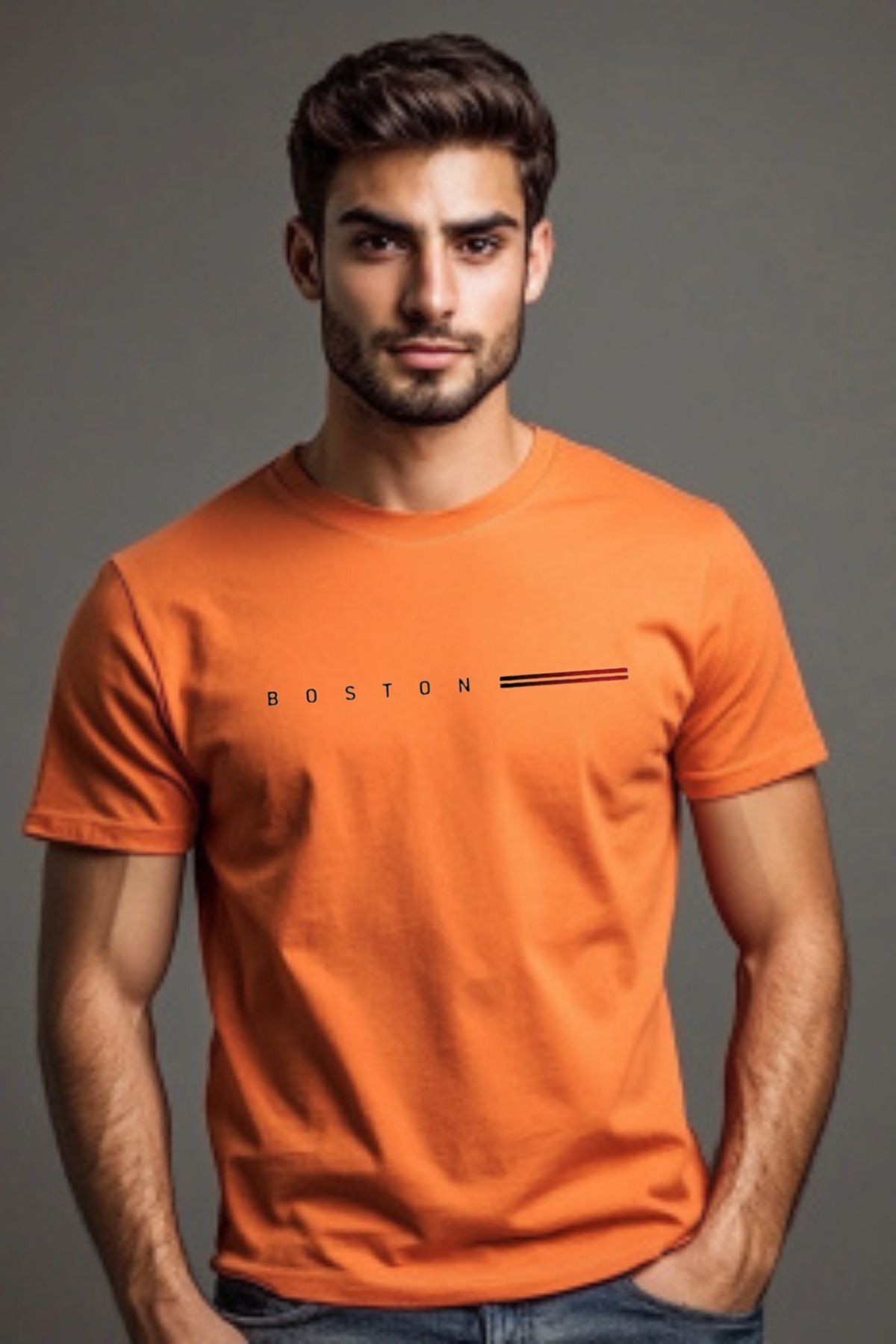 DESCARTES BOSTON Baskılı Oversize T-shirt