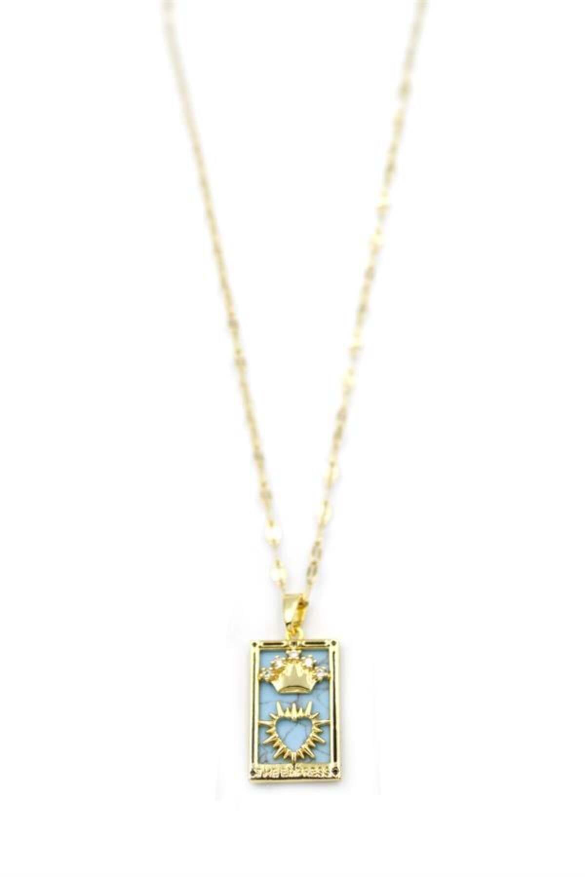 MR RZN STORE Tarot Kolye - Altın