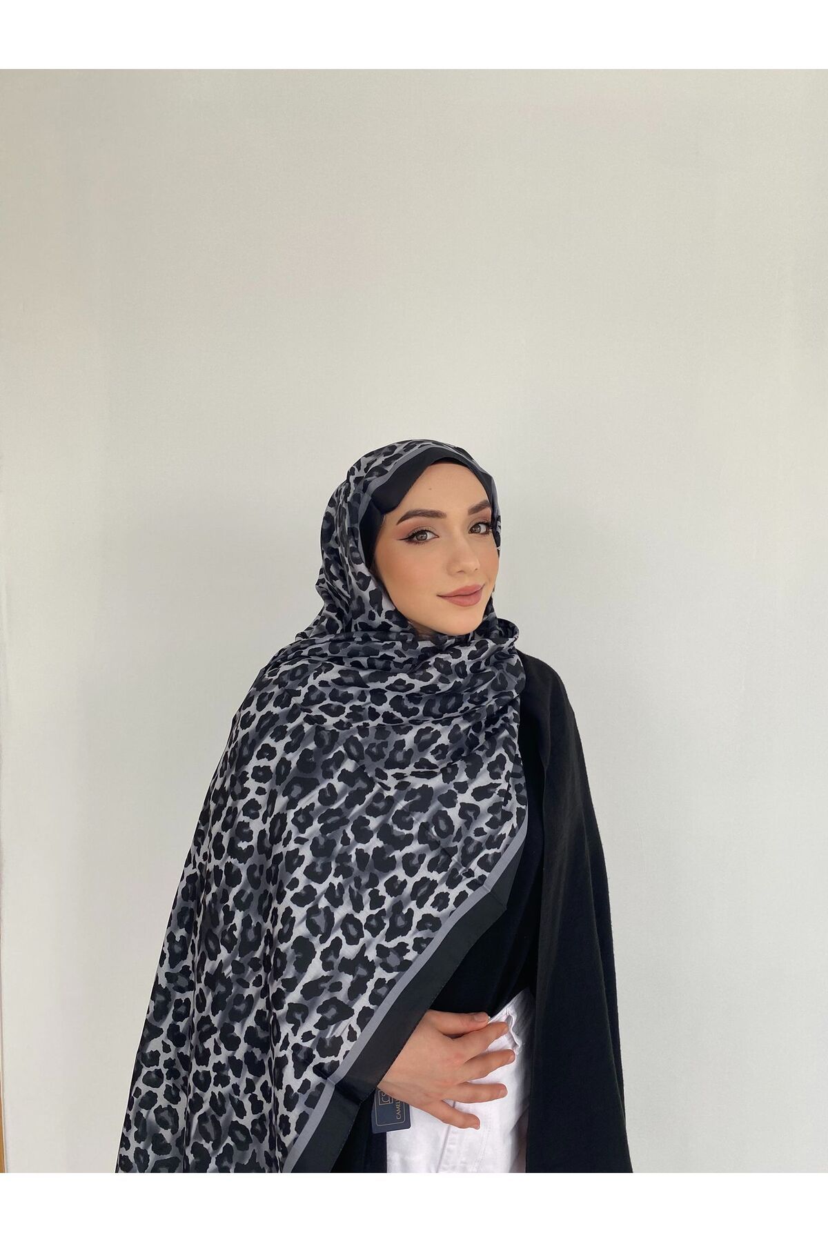 bydilaraguney LEOPAR DESEN SOFT PAMUK ŞAL