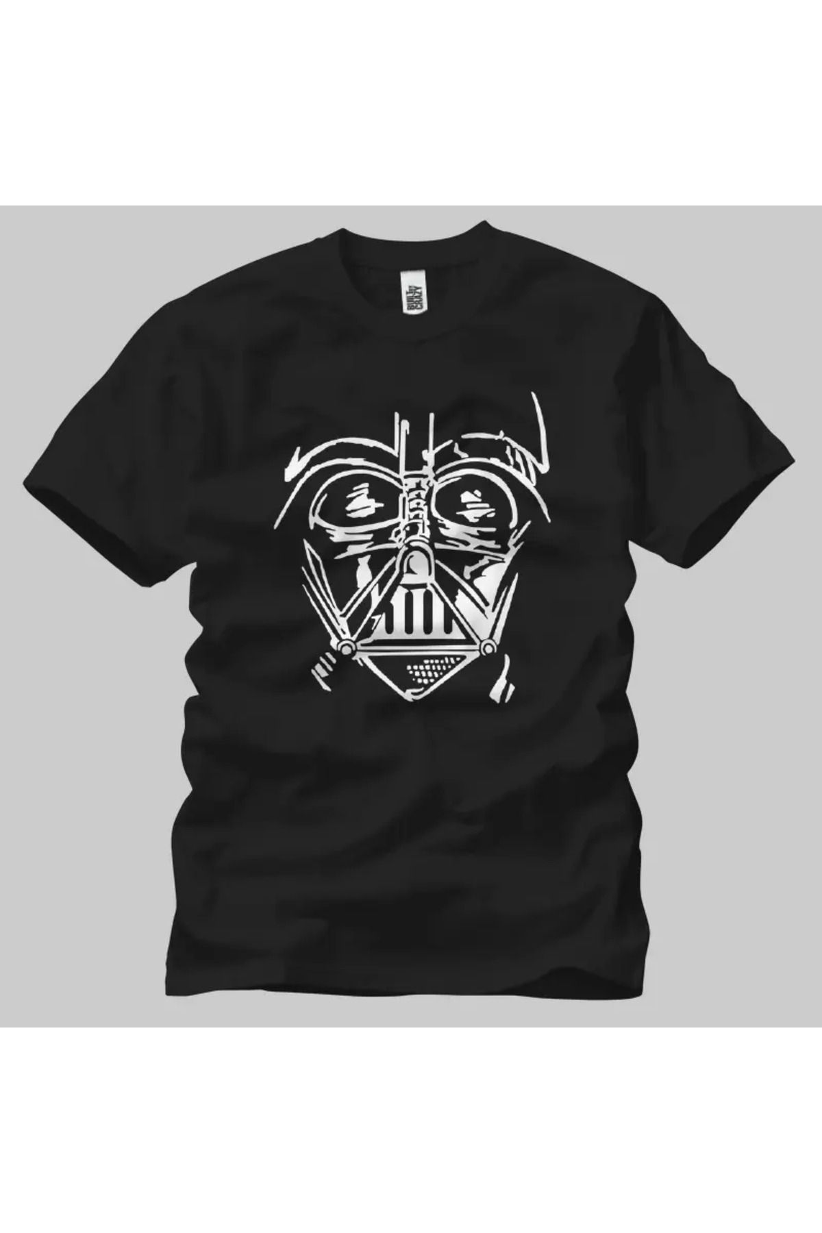 Built By Crazy Darth Vader Outline Face Unisex Tişört