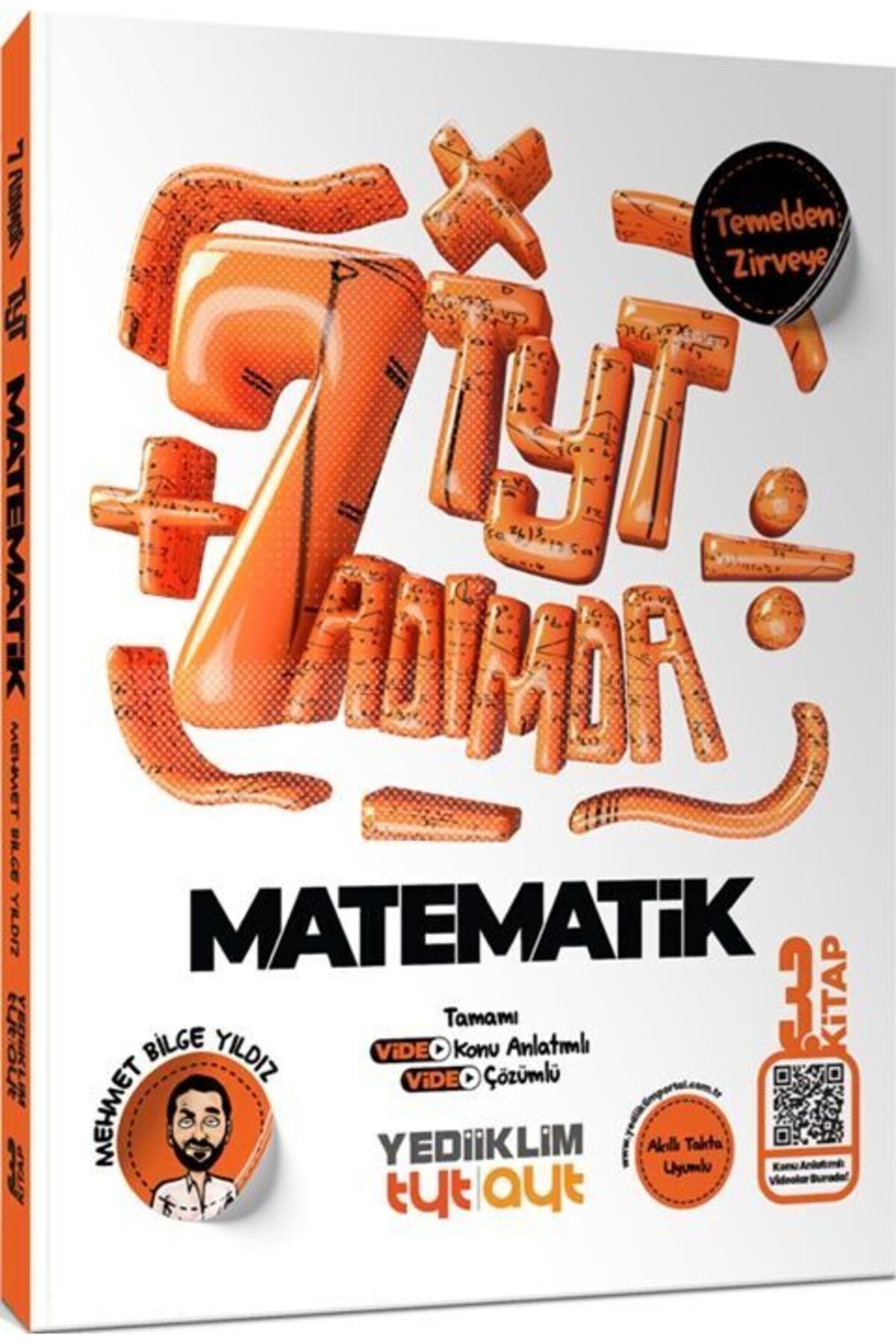 Yediiklim Yayınları Yediiklim Yayınları Yedi Adımda Temelden Zirveye TYT Matematik Video Konu Anlatımlı ve Video Çözüml