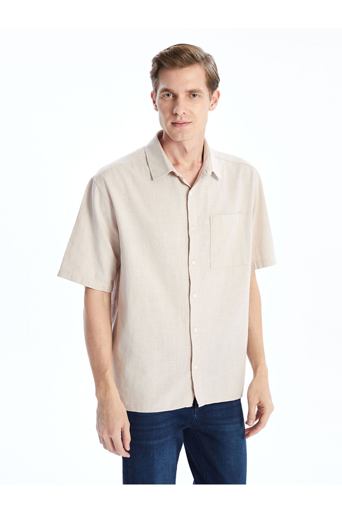LC Waikiki Regular Fit Kısa Kollu Erkek Gömlek