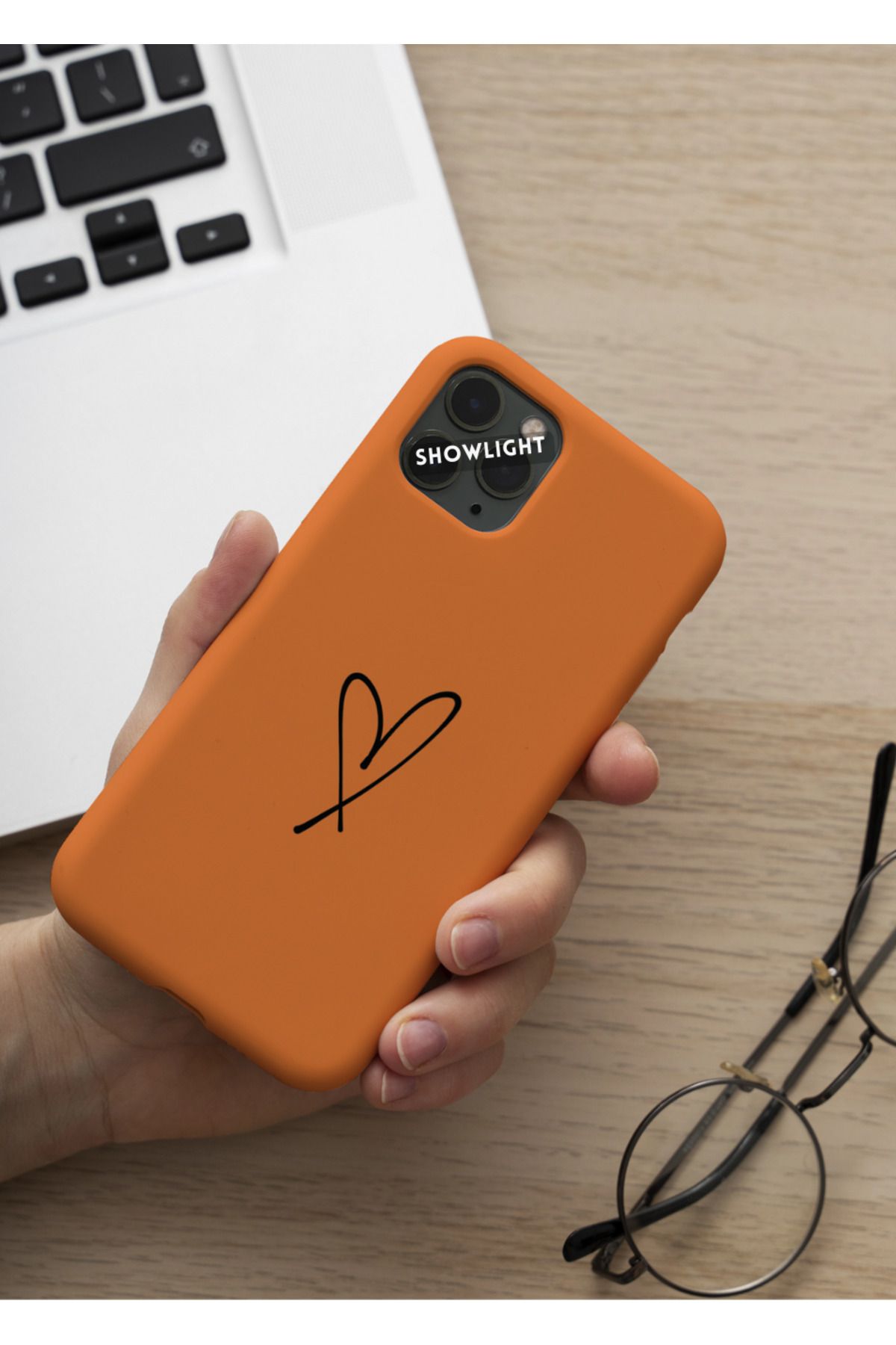 SHOWLIGHT İphone SE 3 (2022) Uyumlu Kalp Seri Basic Premium Telefon Kılıfı