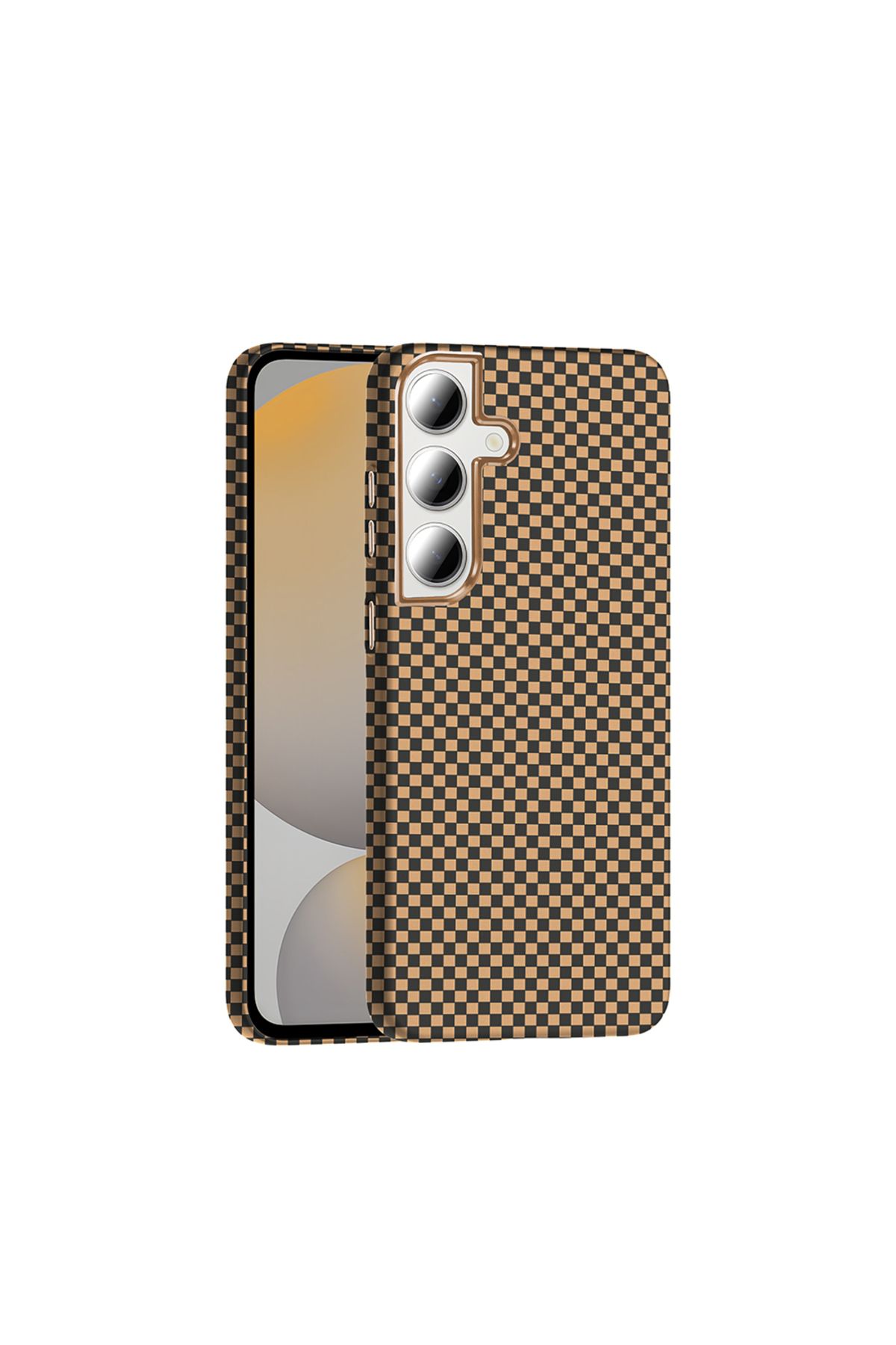 Cepustik Telefon Aksesuarları Galaxy S24 FE Kılıf M-safe Şarj Özellikli Karbon Fiber Görünümlü Gros Kılıf