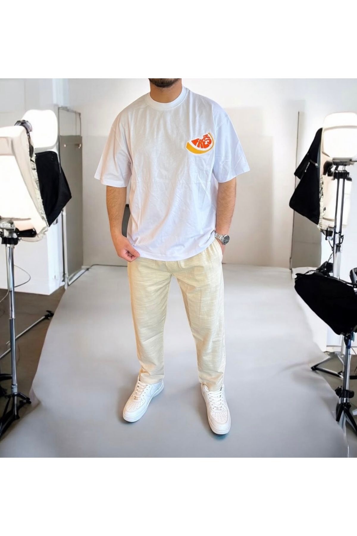 oraystore Fresh Nakış Detay Oversize Tshirt