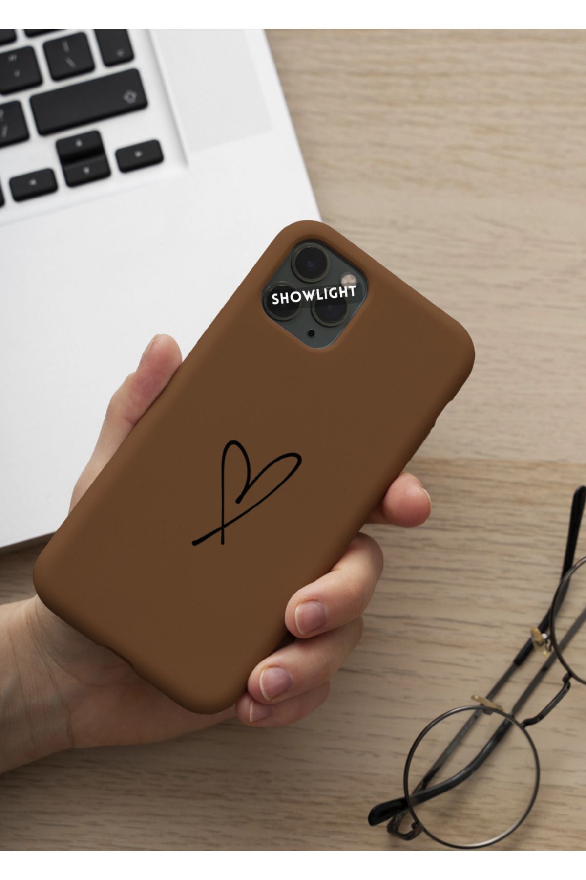 SHOWLIGHT İphone 15 Uyumlu Kalp Seri Basic Premium Telefon Kılıfı