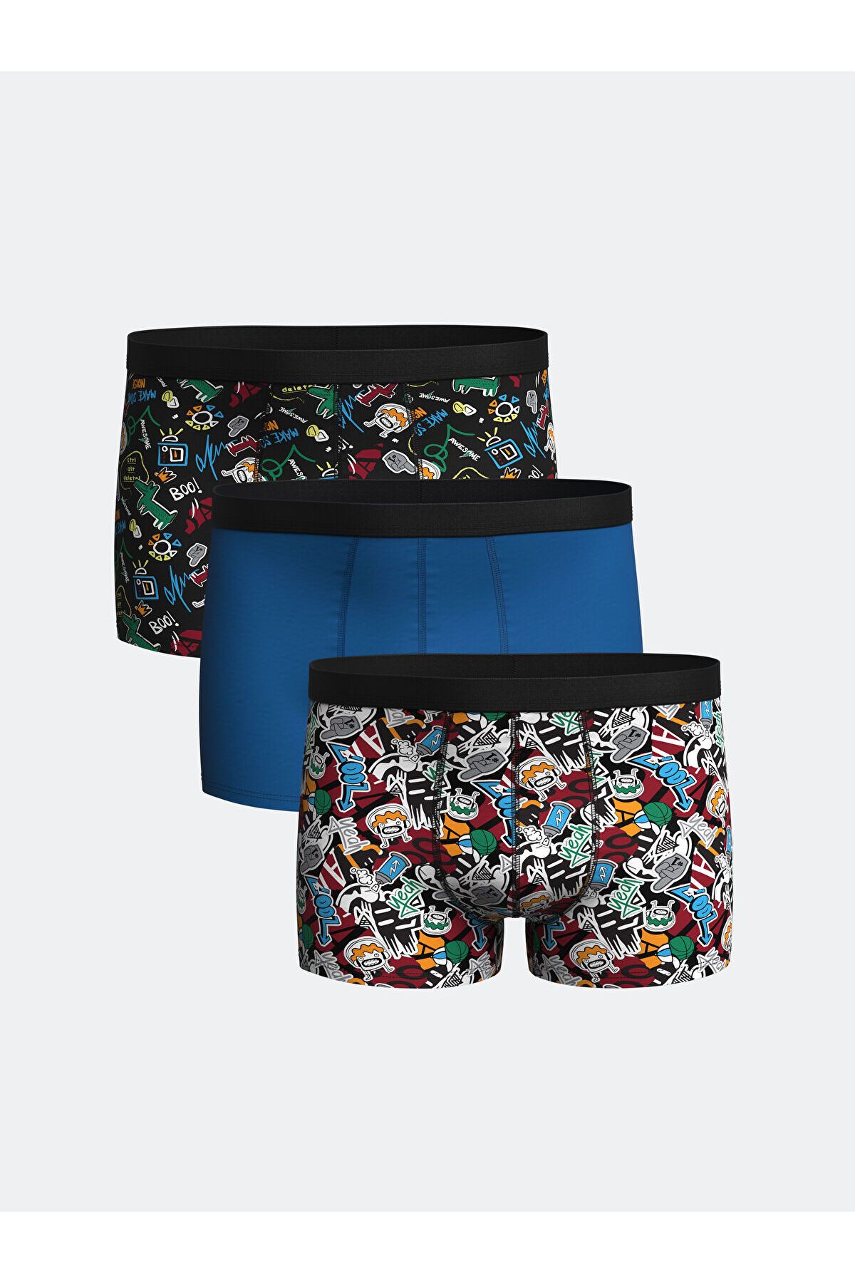 LC Waikiki Standart Kalıp Pamuklu Esnek Erkek Boxer 3'lü