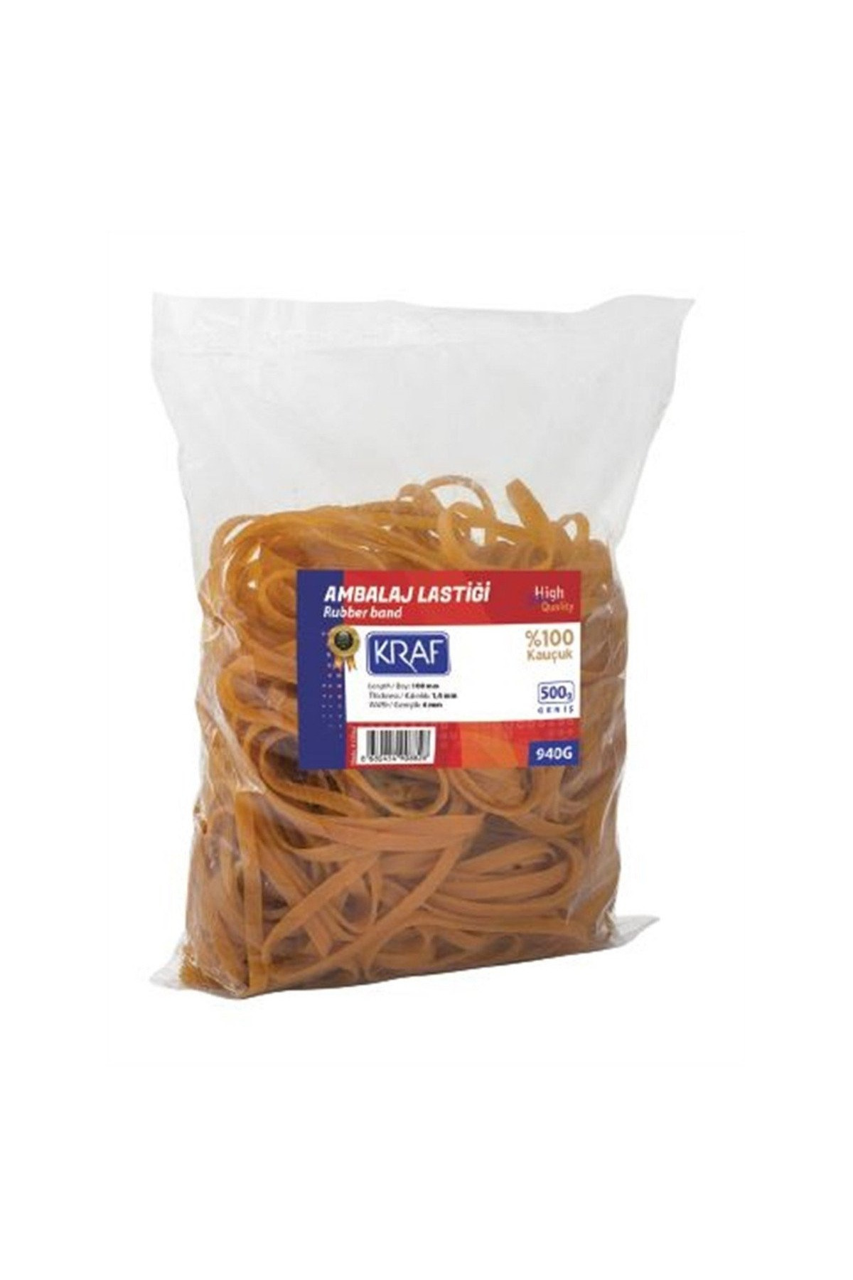 Genel Markalar PAKET LASTİĞİ GENİŞ 500 GR KAUÇUK 950G