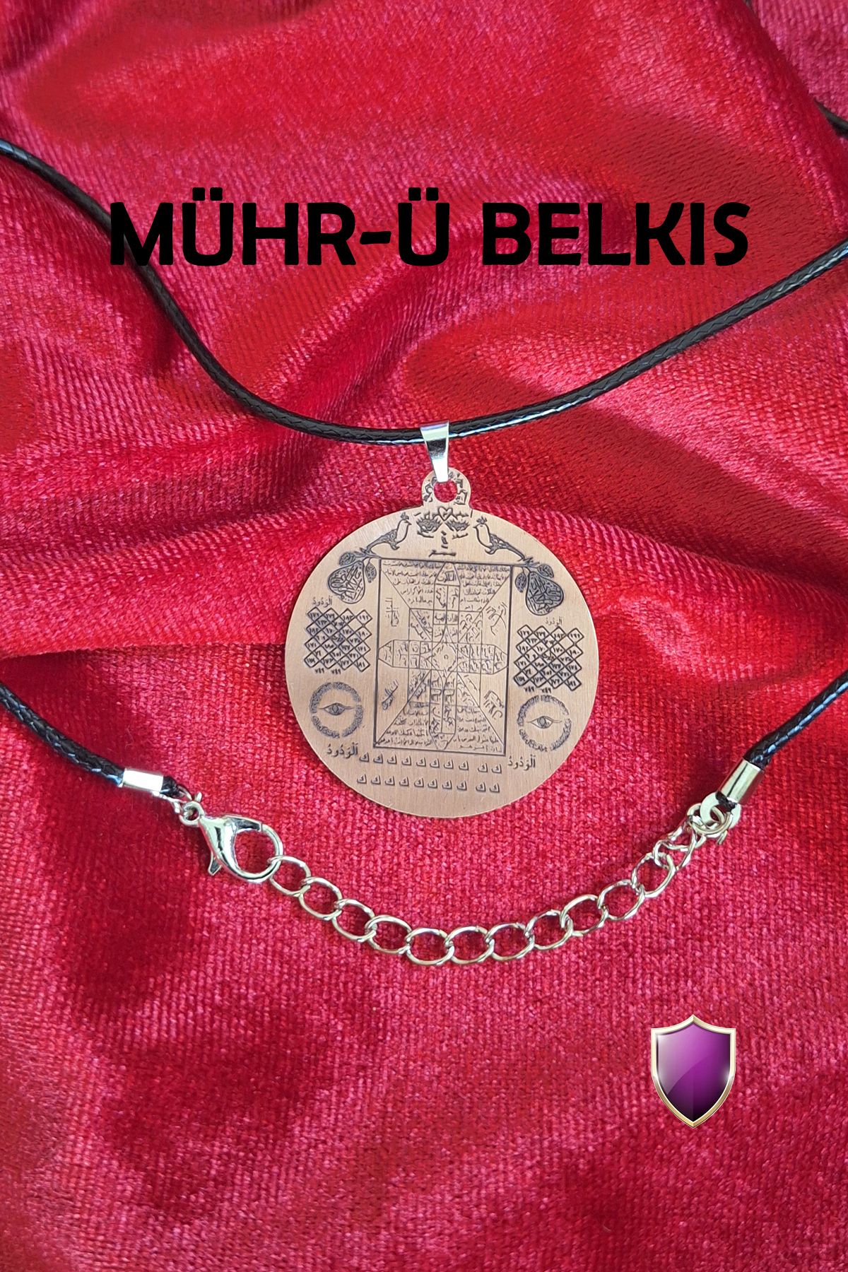 Miss TBee Mühr-ü Belkıs Tılsımı Saf Bakır Kolye