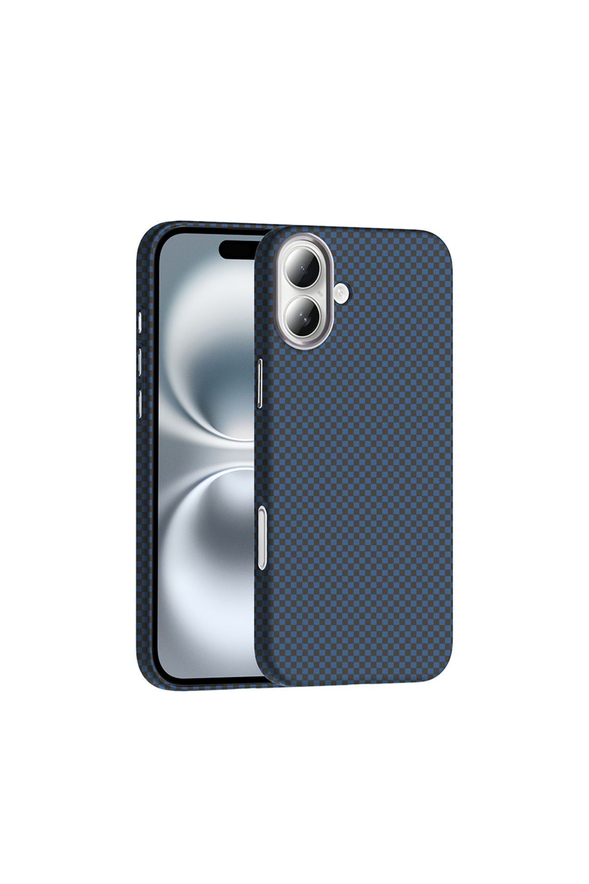 Cepustik Telefon Aksesuarları iPhone 16 Kılıf M-safe Şarj Özellikli Karbon Fiber Görünümlü Gros Kılıf