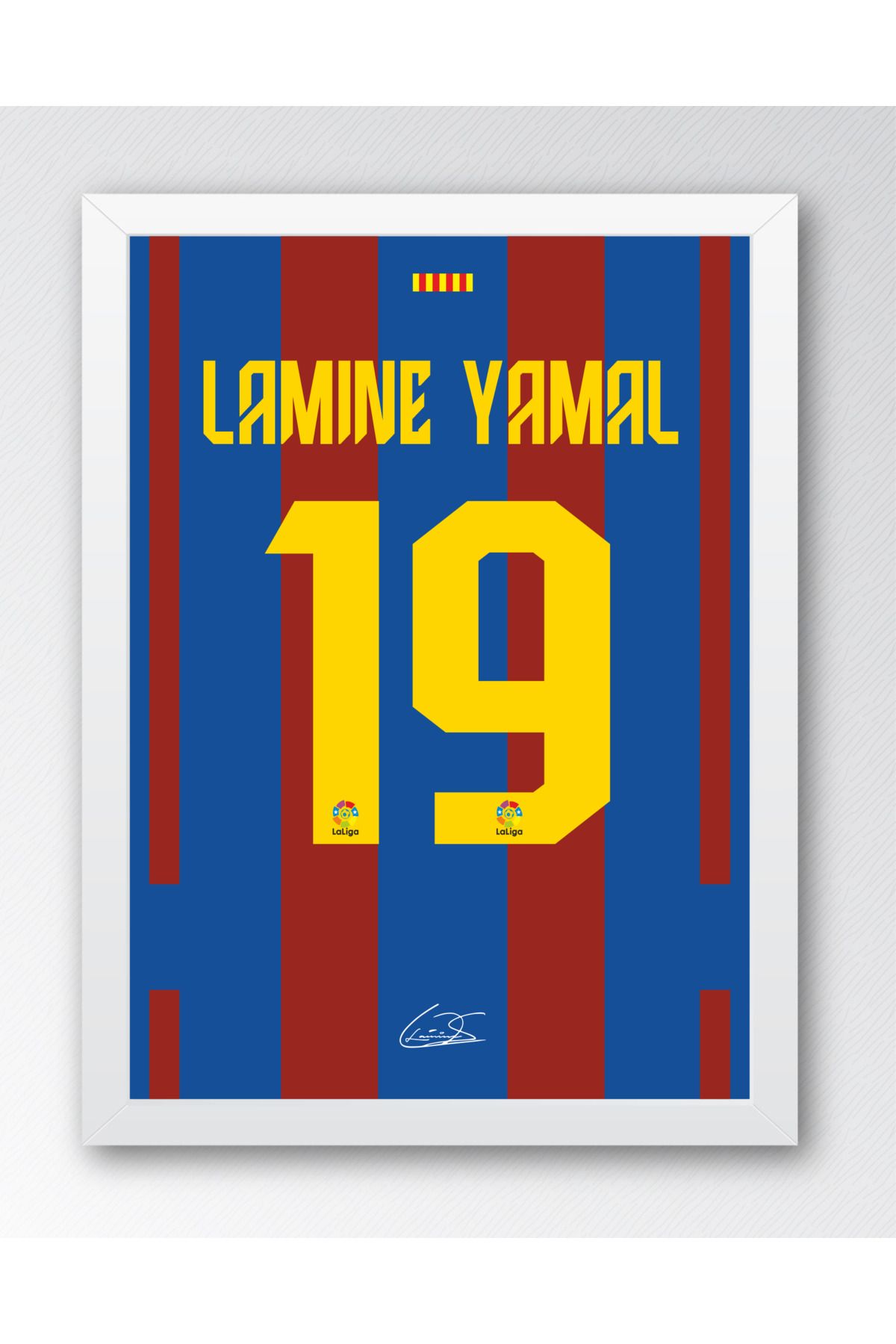 Erdizayn 30x40 cm Lamine Yamal Forma Tasarımlı Poster Tablo 1 mm Şeffaf PVC Korumalı ve Çerçeveli