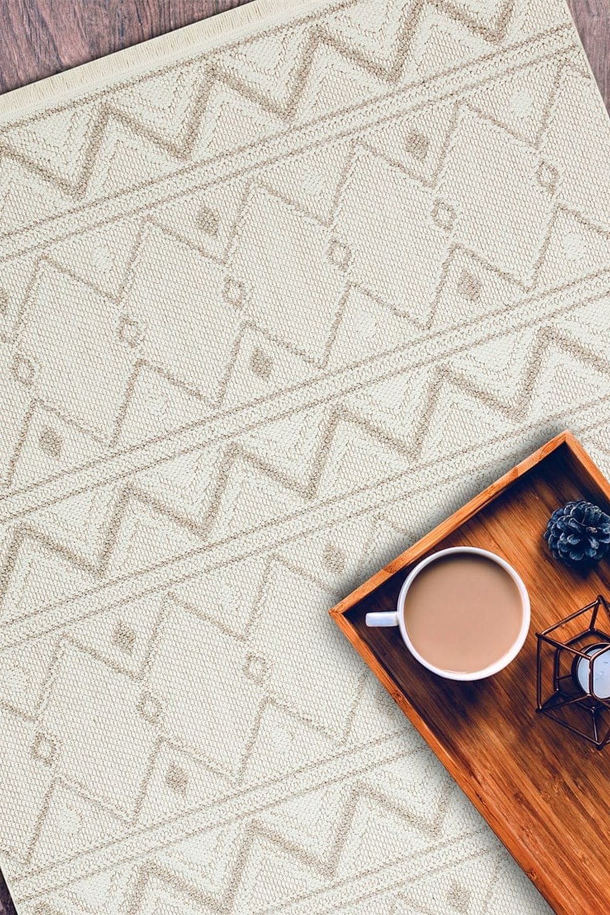 Has Halı Kalvi 03 Bej - Salon, Koridor (Yolluk), Mutfak, Antre, Yatak ve Oturma Odası Halısı
