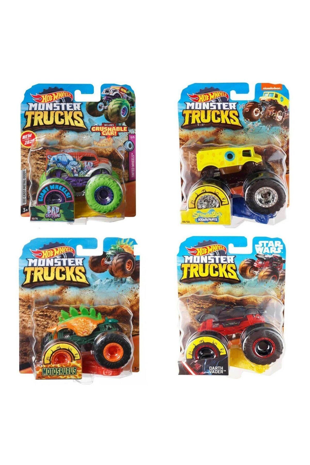 melfxxl eticaret FYJ44 Hot Wheels, Monster Trucks 1:64 Arabalar
