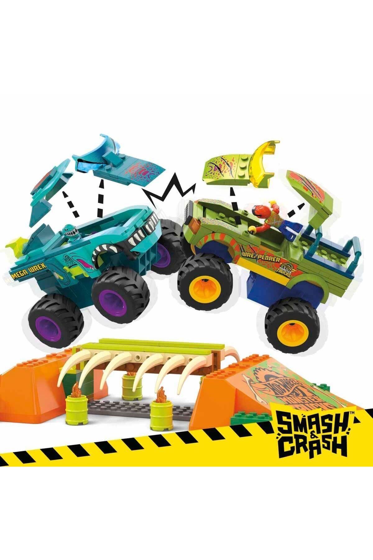 melfxxl eticaret HKF89 MEGA Hot Wheels® Mega-Wrex™ Dinozor Kemikli Aksiyon Sahası