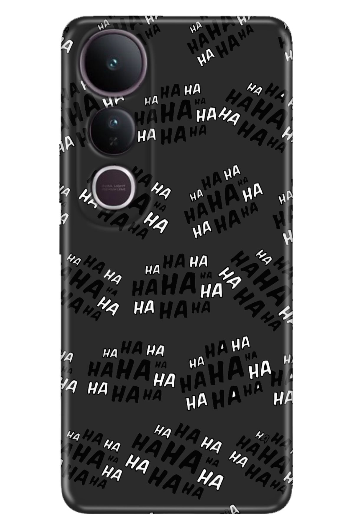 ADACASE Vivo V50 Lite 5G Kılıf Dekoratif Silikon Baskılı Kapak Hahaha