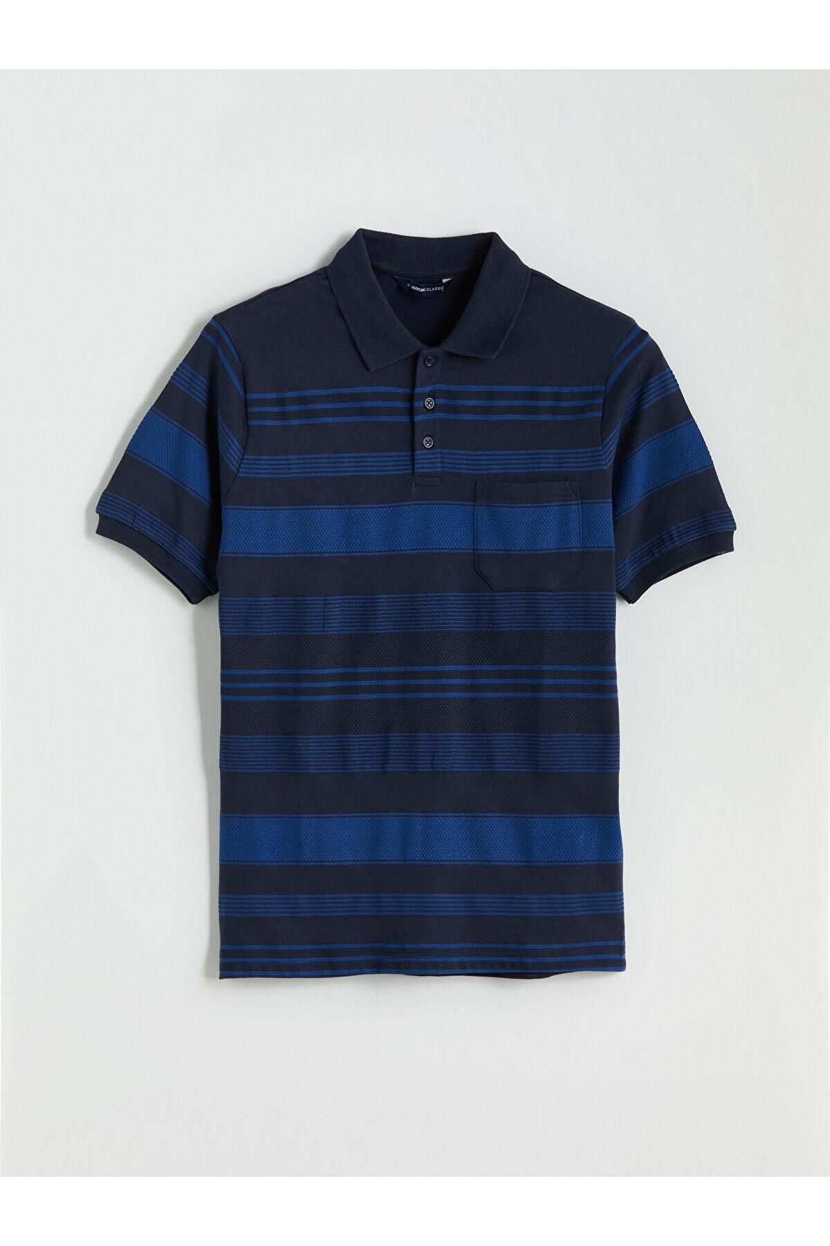 LC Waikiki LCWAIKIKI Classic Polo Yaka Renk Bloklu Erkek Tişört (S5)