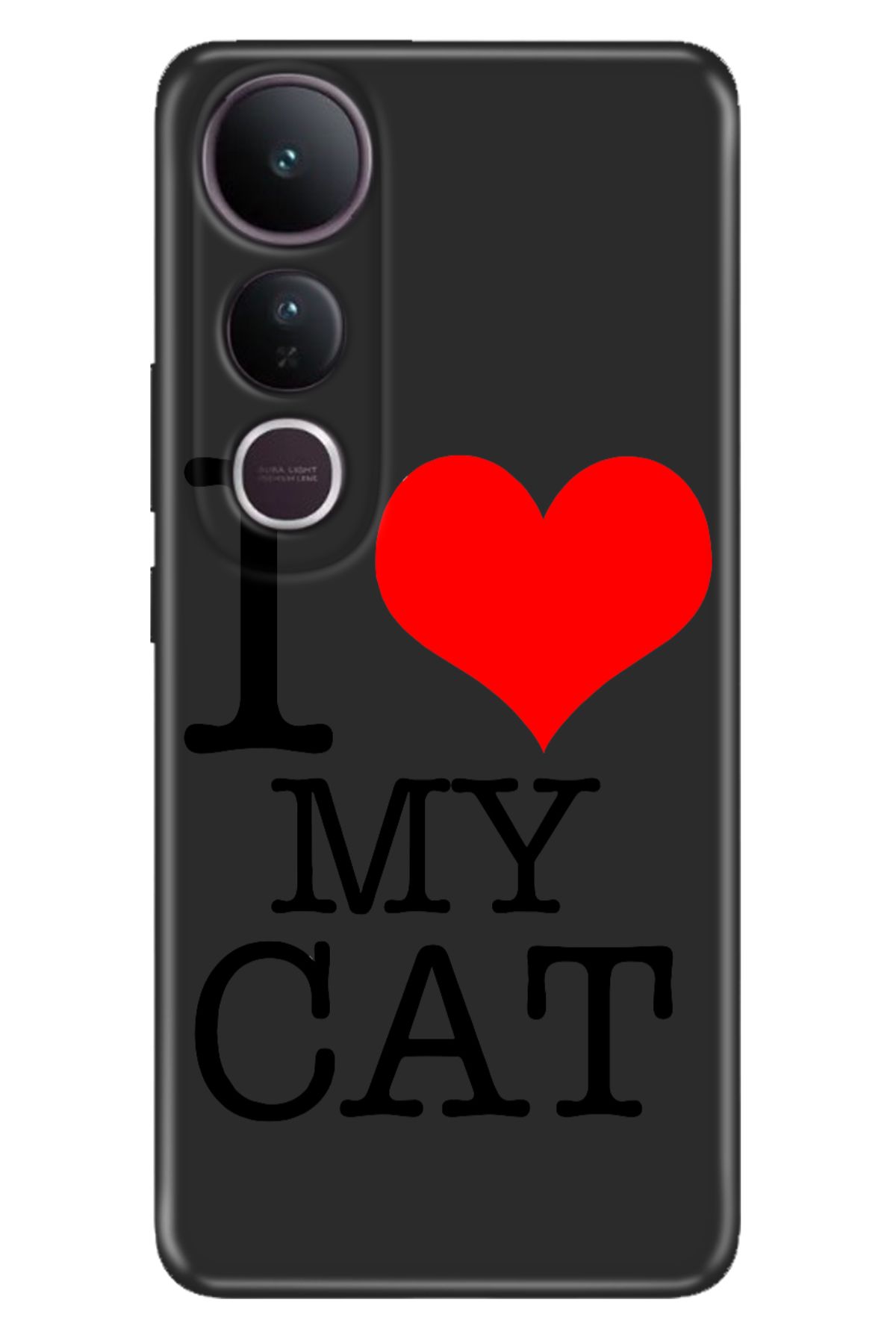 ADACASE Vivo V50 Lite 5G Kılıf Dekoratif Silikon Baskılı Kapak iLoveCat