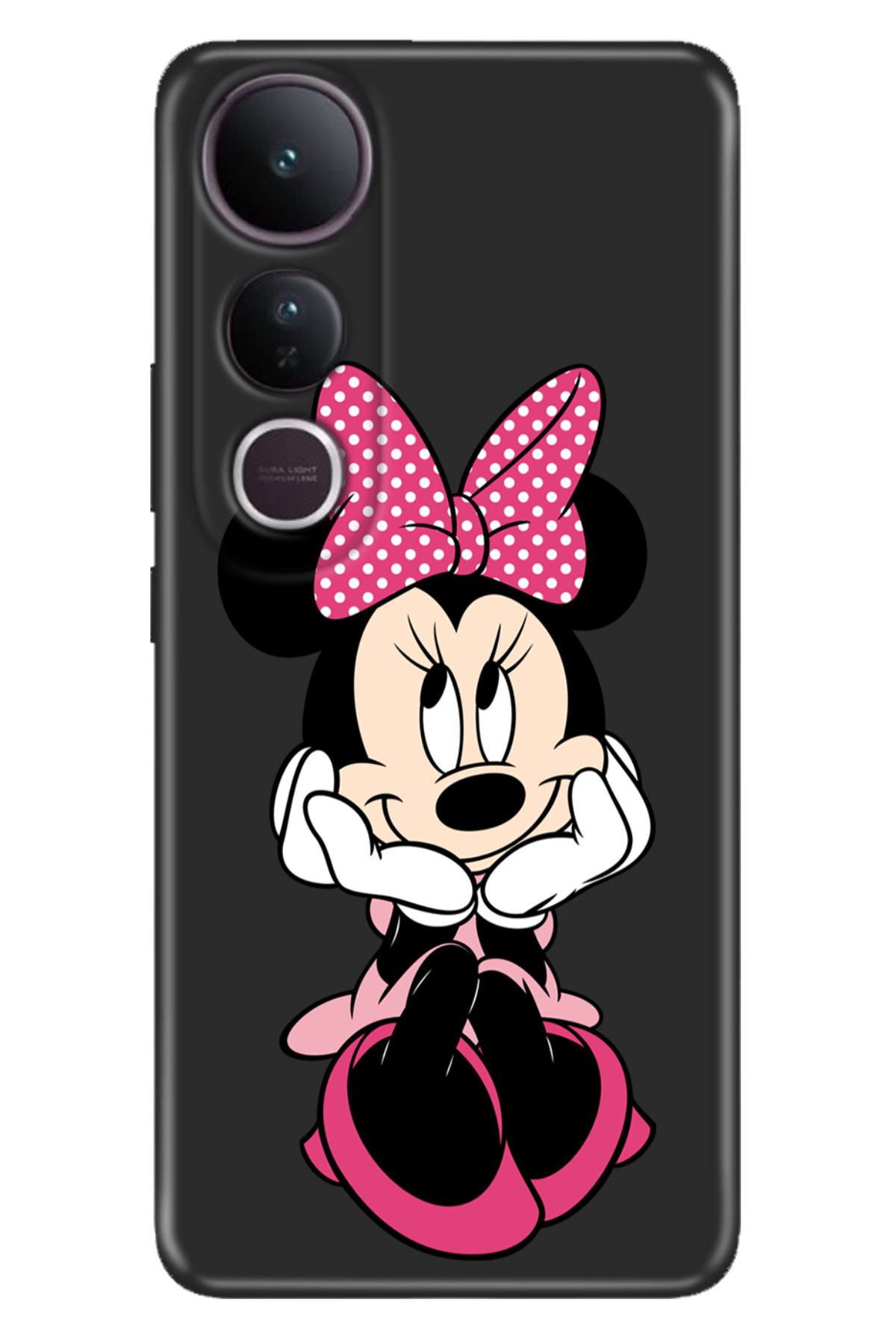 ADACASE Vivo V50 Lite 5G Kılıf Renkli Silikon Baskılı TPU Minnie Karakter