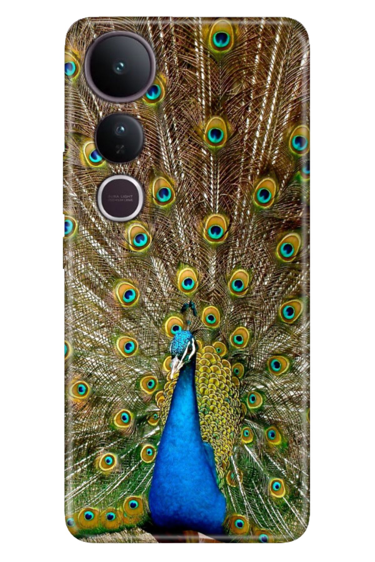 ADACASE Vivo V50 Lite 5G Kılıf Dekoratif Silikon Baskılı Kapak Tavuz Kuşu