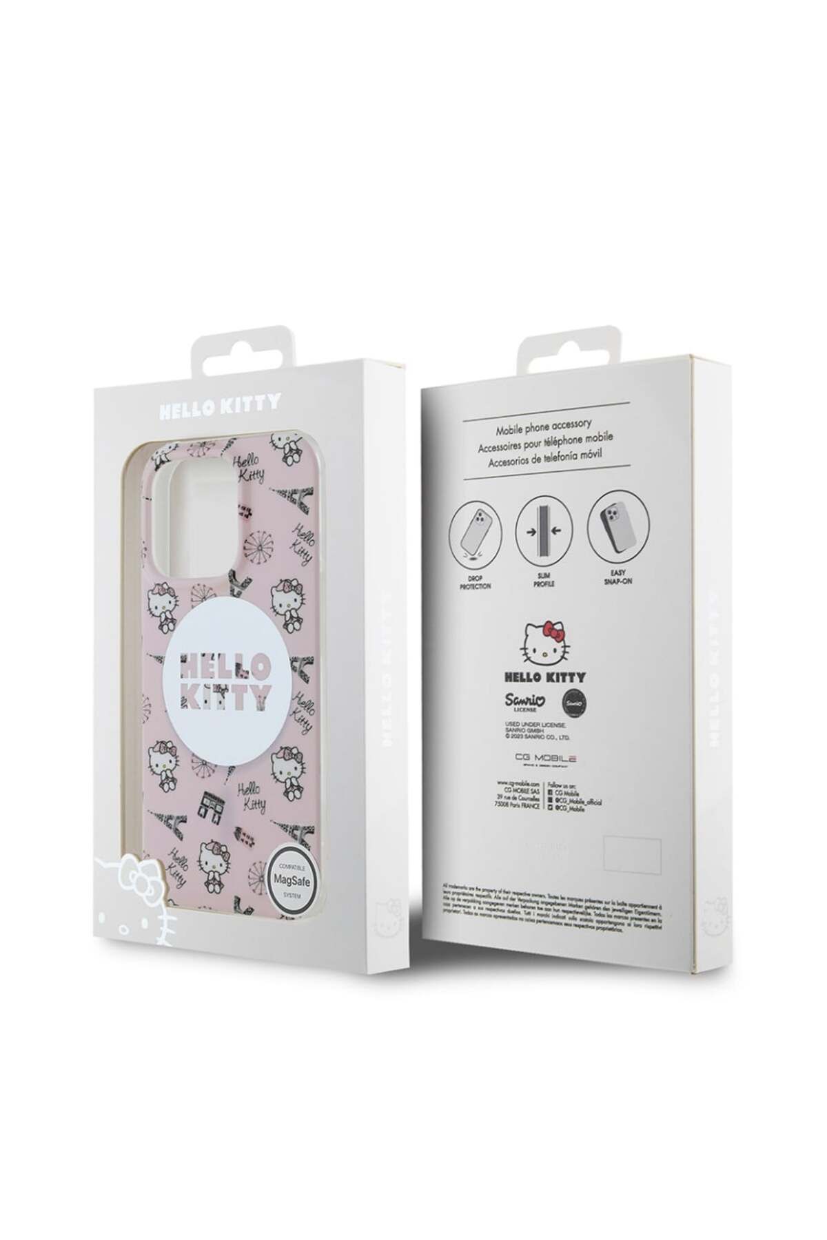 Hello Kitty-Carcasă pentru iPhone 16 Pro, Hardcase IML, Hello Kitty - Roz 7