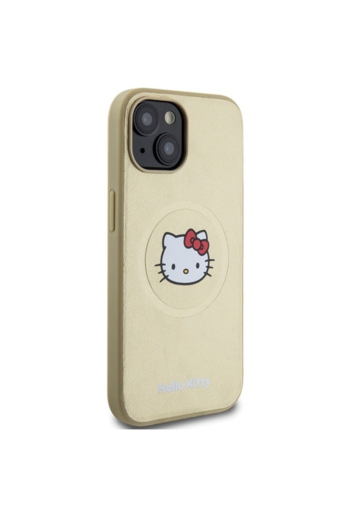 Hello Kitty-Case for iPhone 14, Hardcase Leather Kitty Head MagSafe, Hello Kitty - Bej 4