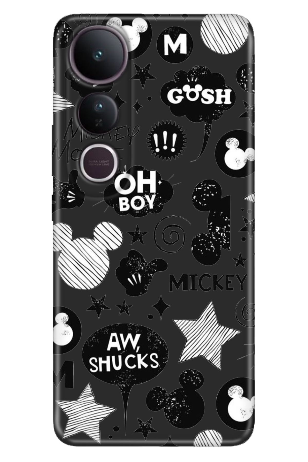 ADACASE Vivo V50 Lite 5G Kılıf Renkli Silikon Baskılı TPU Mickey