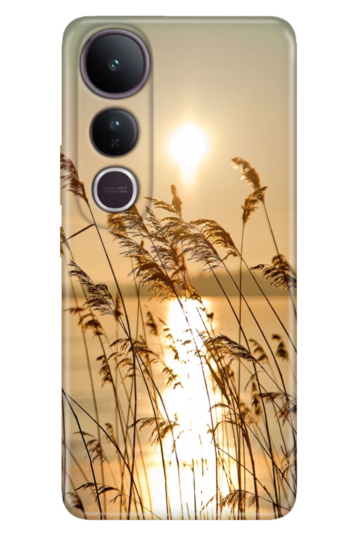 ADACASE Vivo V50 Lite 5G Kılıf Renkli Silikon Baskılı TPU Gün Batımı 90