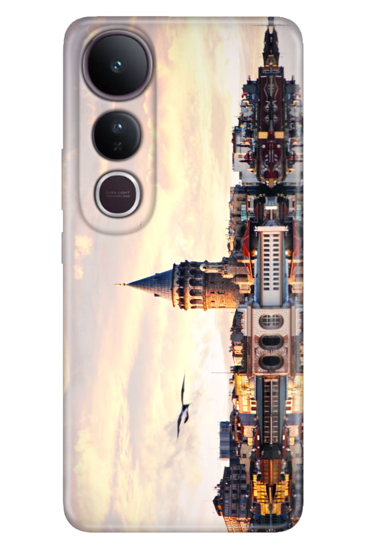 ADACASE Vivo V50 Lite 5G Kılıf Dekoratif Silikon Baskılı Kapak Yeditepe