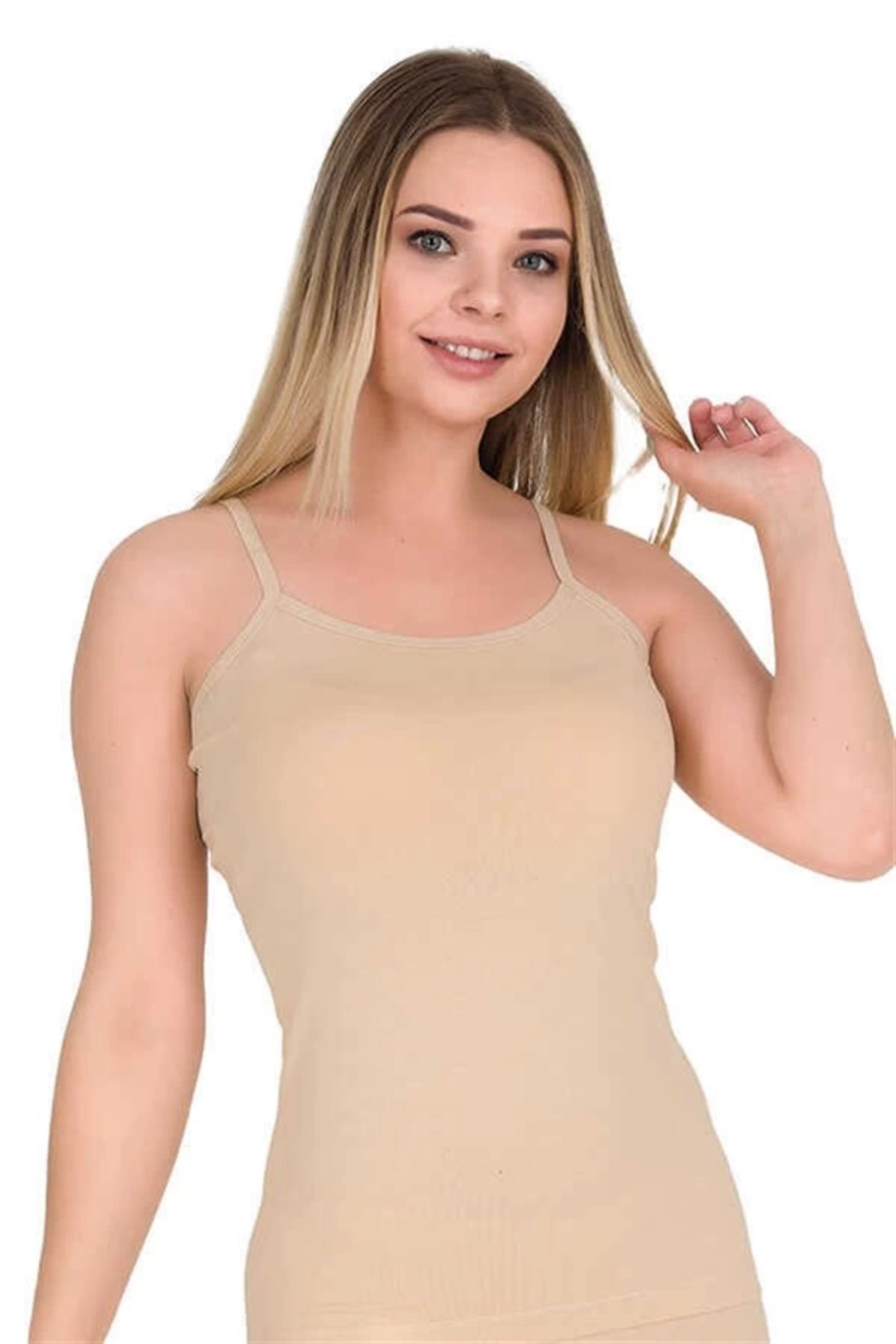 Moda Şahsenem Berrak Lyrca İp Askı Atlet 2128