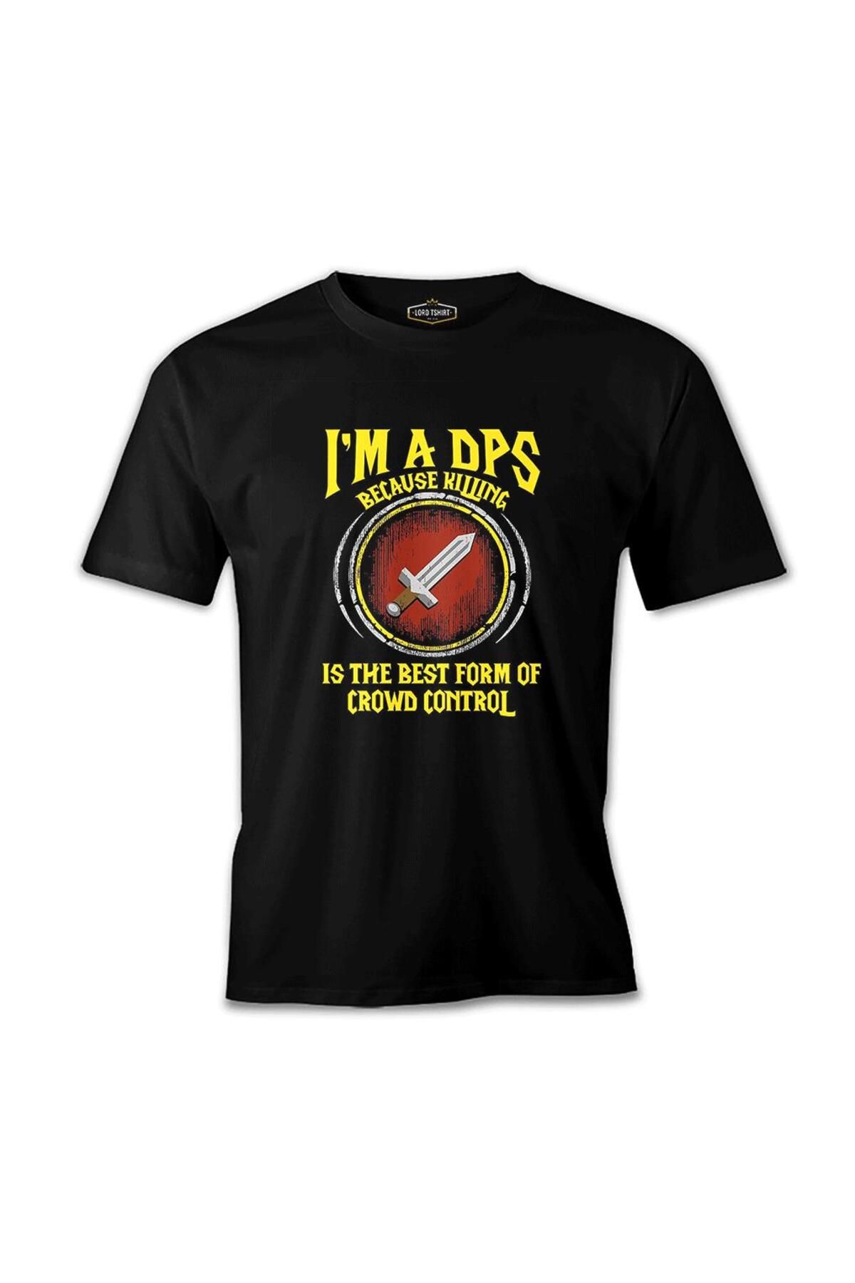 Lord T-Shirt World of Warcraft - The DPS Siyah Erkek Tshirt