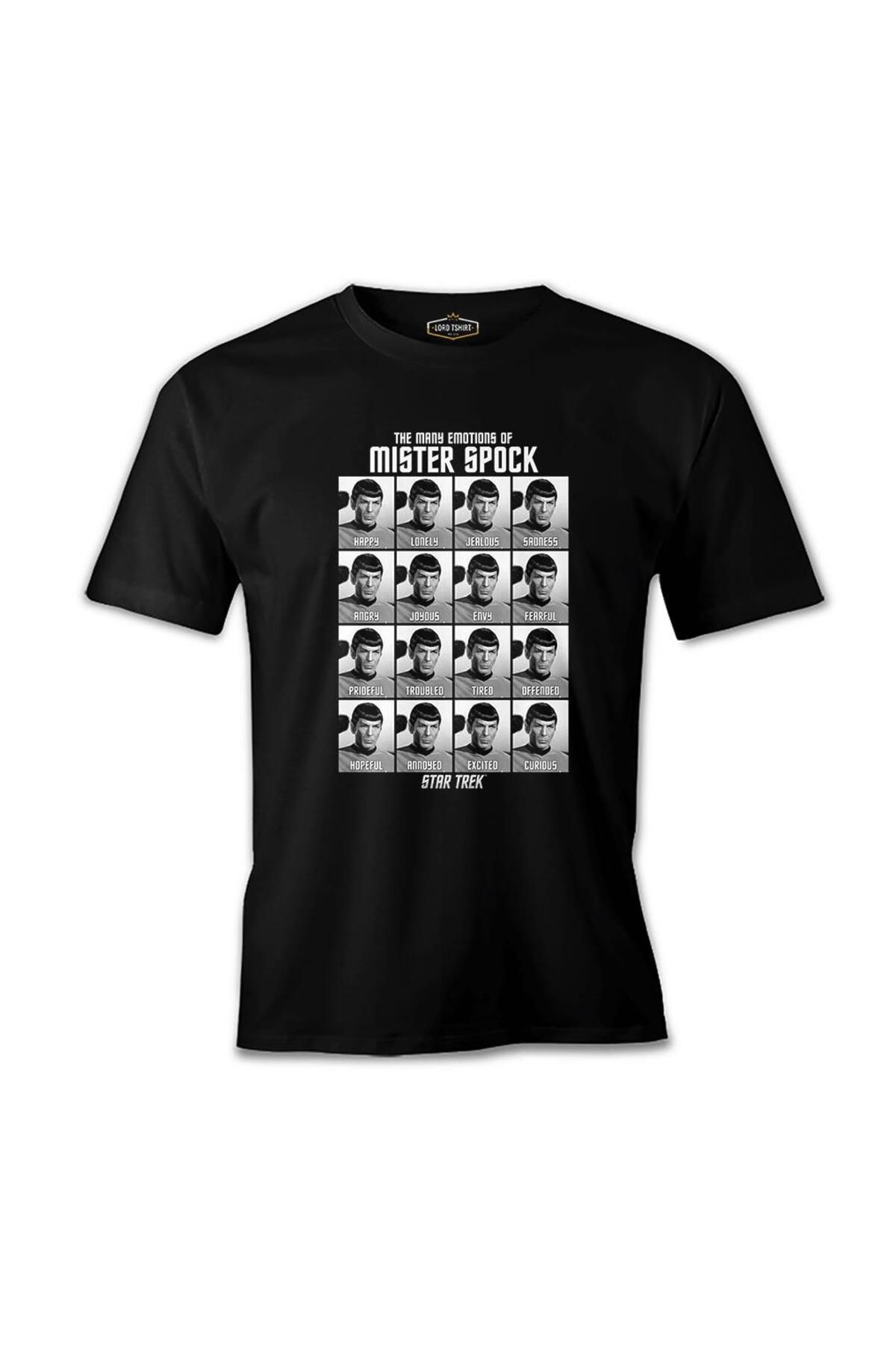 Lord T-Shirt Star Trek - Mr. Spock Siyah Erkek Tshirt