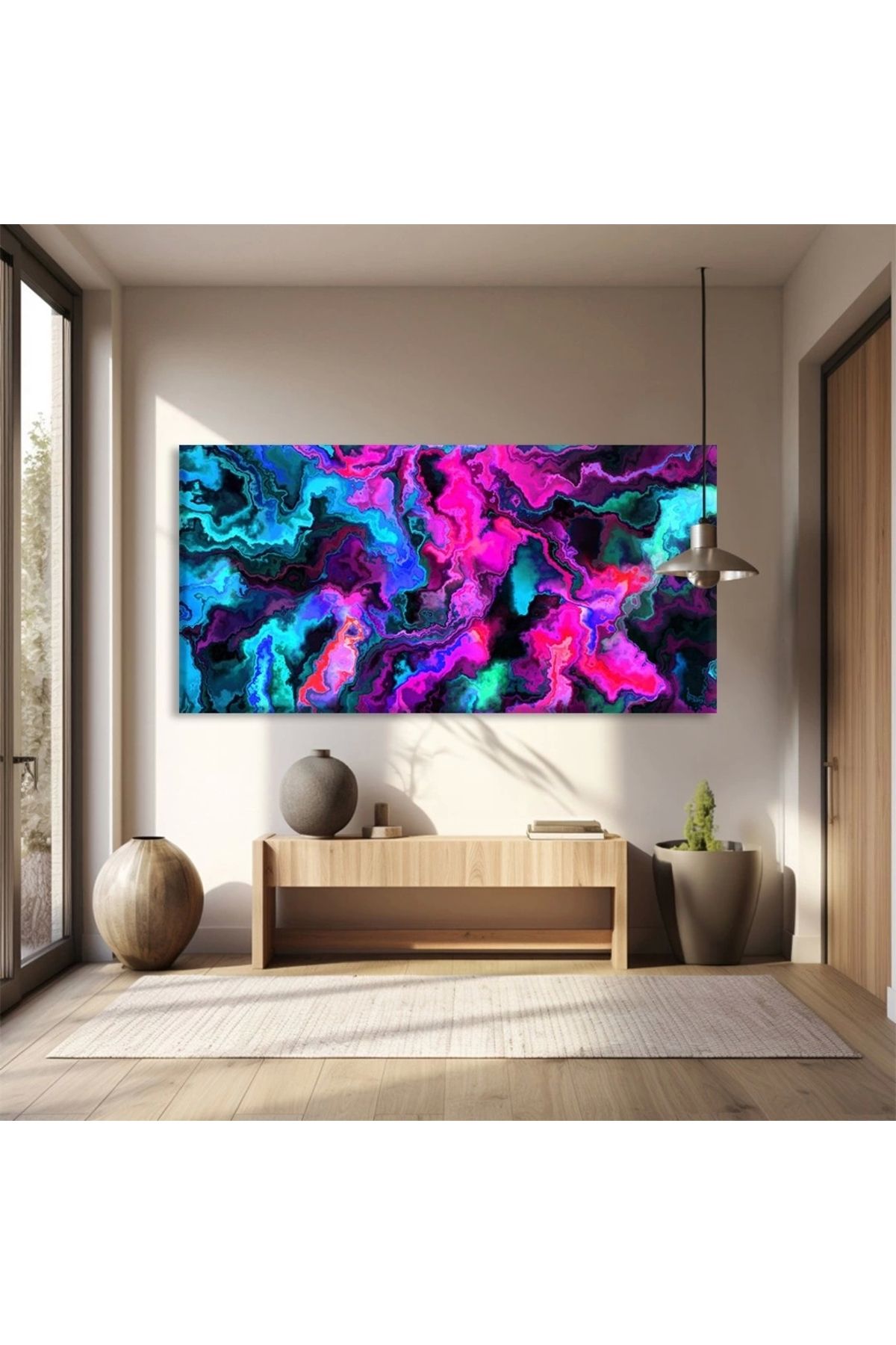 VOGLOO Neon Derinlikler Kanvas Tablo
