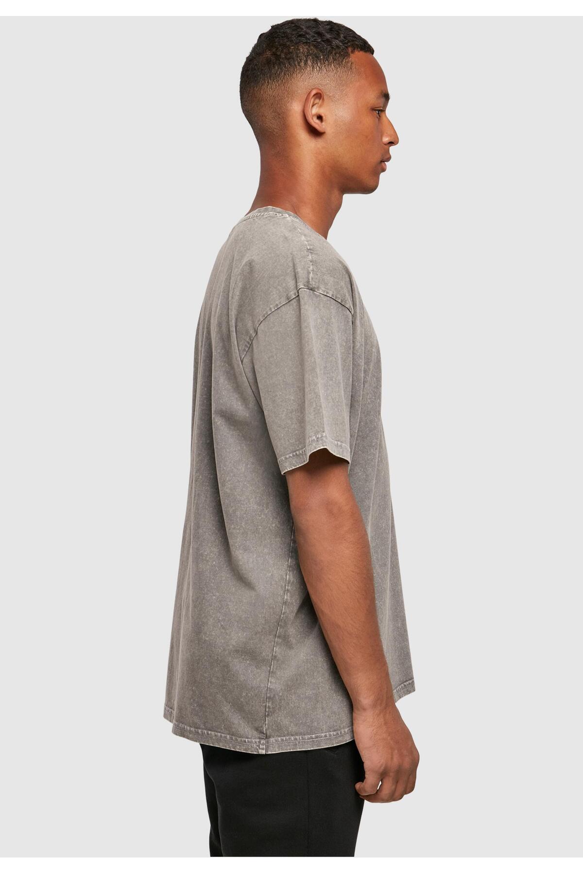 Merchcode-Herren Life Is Better Acid Washed Heavy Oversized Tee 6