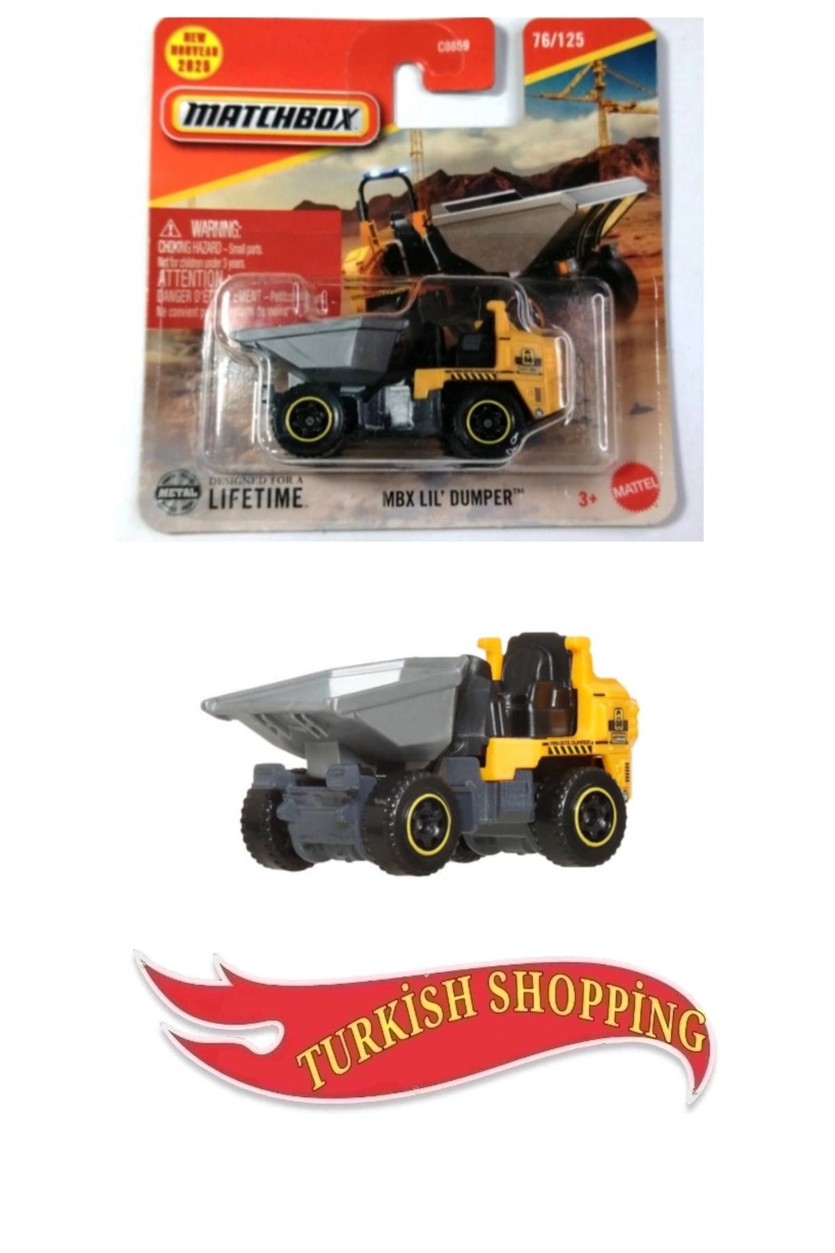 HOT WHEELS Matchbox 1:64 Ölçek Lifetime Mbx Lil Dumper