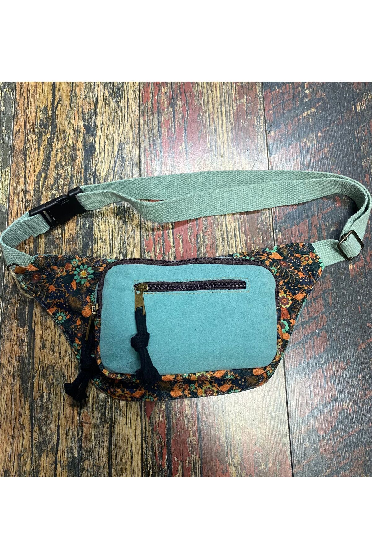 Street Bag Etnik Otantik Bohem Günlük Seyahat Bel Çantası Çok Cepli Suya Dayanıklı