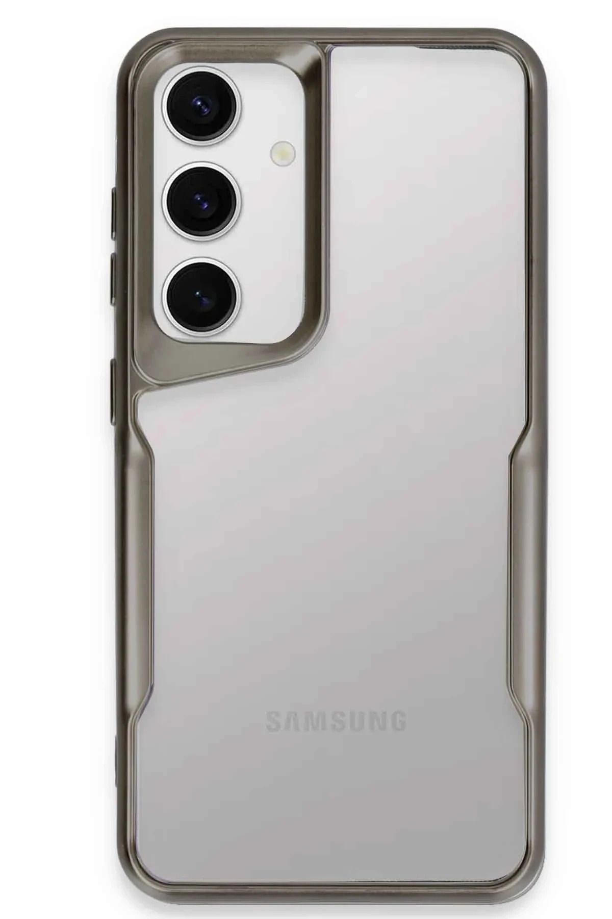 NewFace Samsung Galaxy A36 Kılıf Boyi Silikon Kapak - Gümüş INSLM