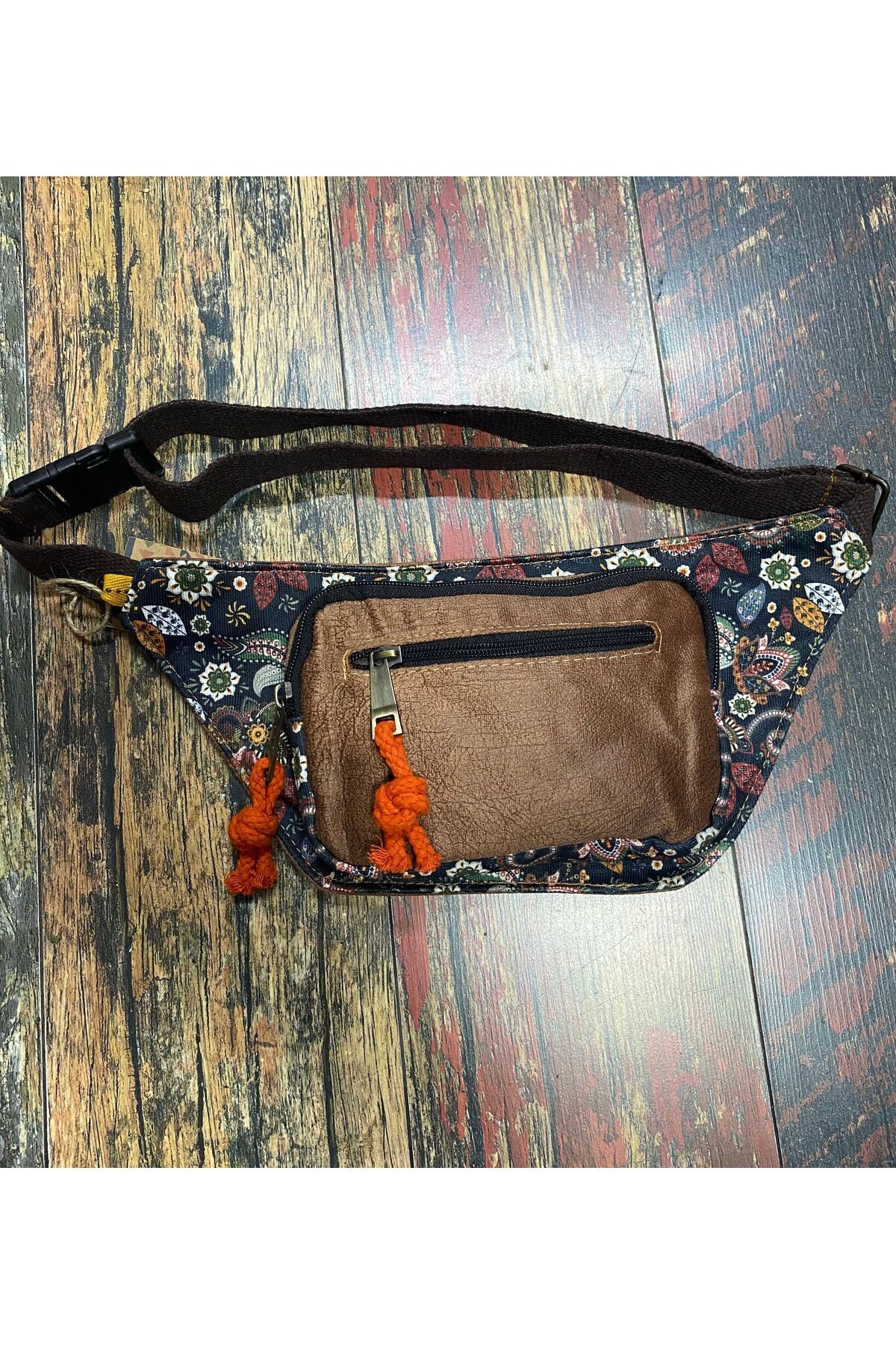 Street Bag Etnik Otantik Bohem Günlük Seyahat Bel Çantası Çok Cepli Suya Dayanıklı