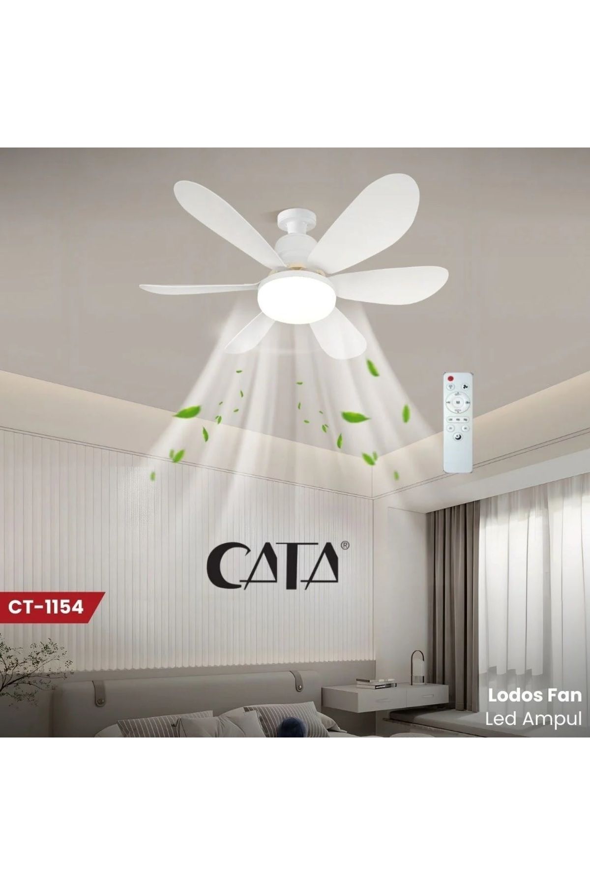Cata CT 1154 200W Lodos Fanlı Led Ampül 6400K Beyaz Işık