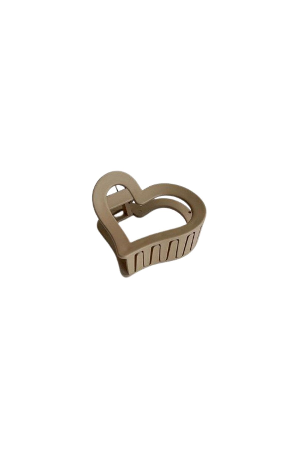 REDz Accessories-Heart Hair Clip, Trendy Model, Brown 1