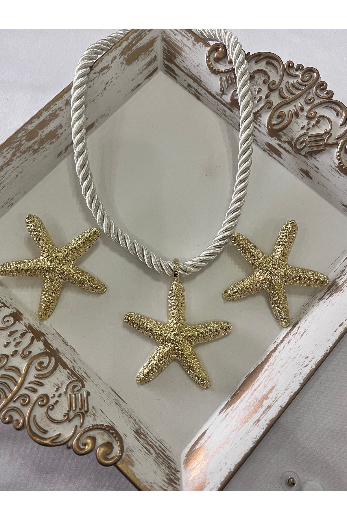 Aka Gold metal deniz yıldızı yazlık kolye set