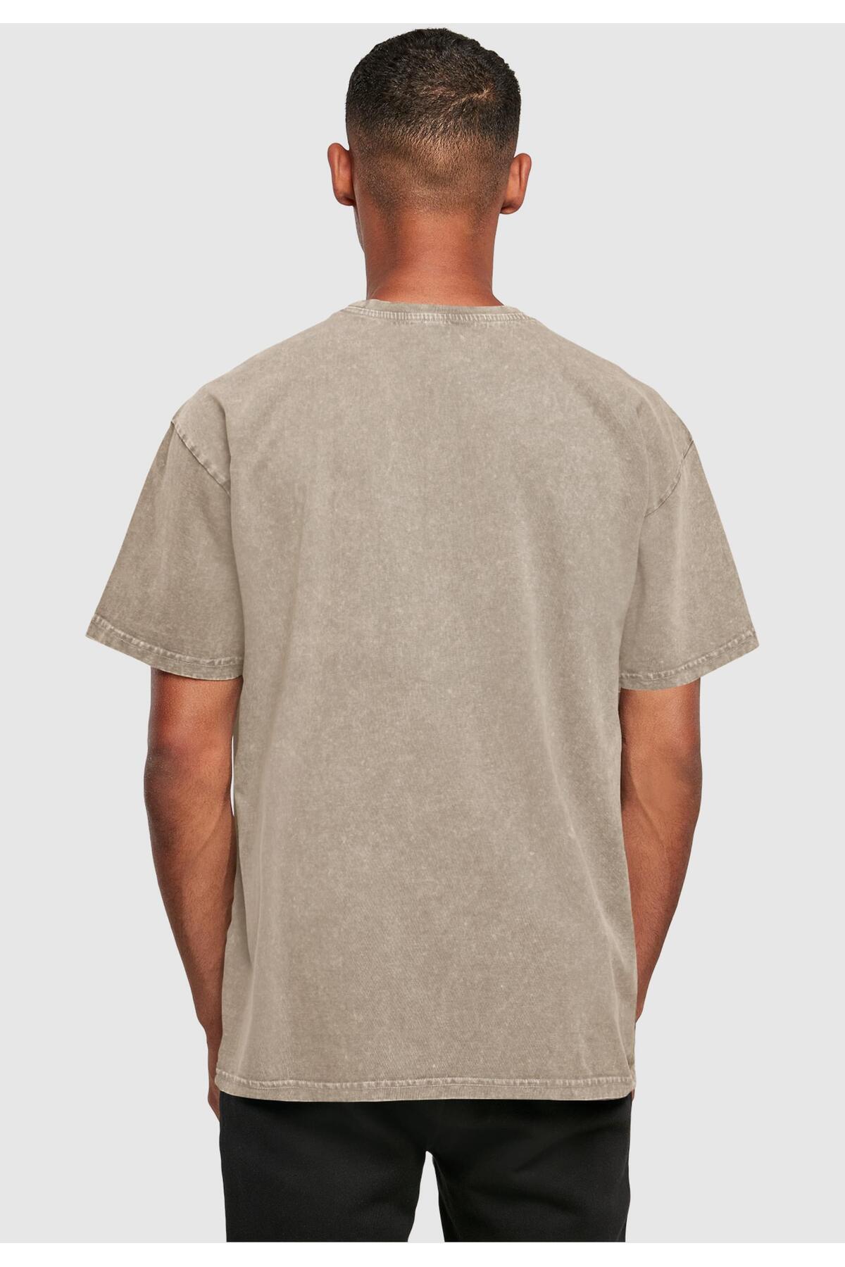 ABSOLUTE CULT-Herren Game Of Thrones - The Night's Watch Acid Washed Oversize Tee 5