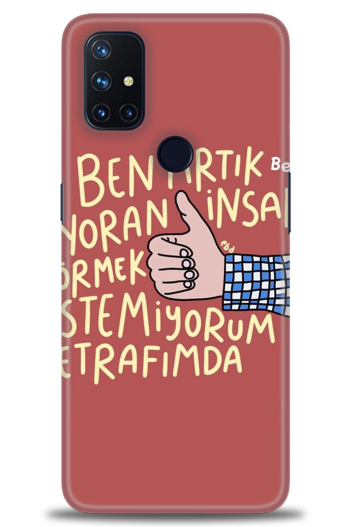 Oneplus Nord N10 İle Uyumlu HD Baskılı Desenli Silikon Kılıf - 1074