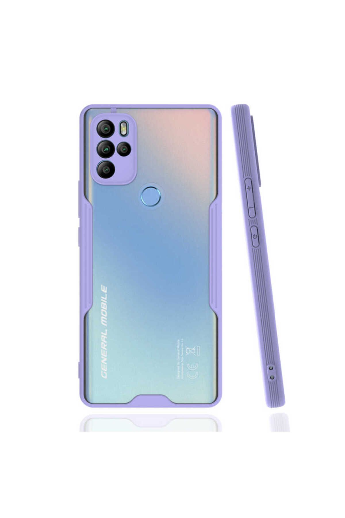 Ceponya General Mobile GM 21 Pro Kılıf Kamera Korumalı Arkası Şeffaf Silikon