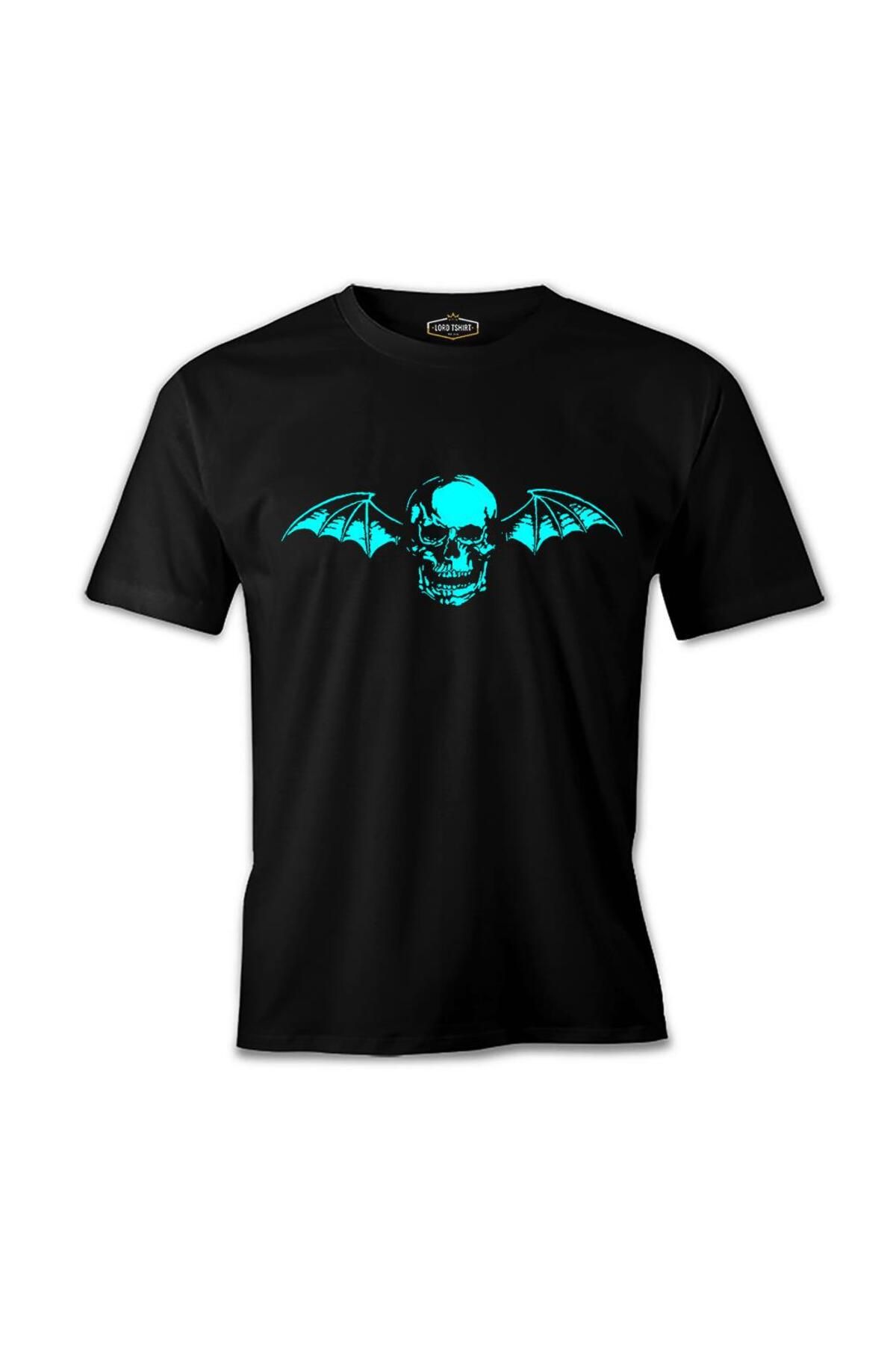 Lord T-Shirt Avenged Sevenfold - Skull Logo Siyah Erkek Tshirt