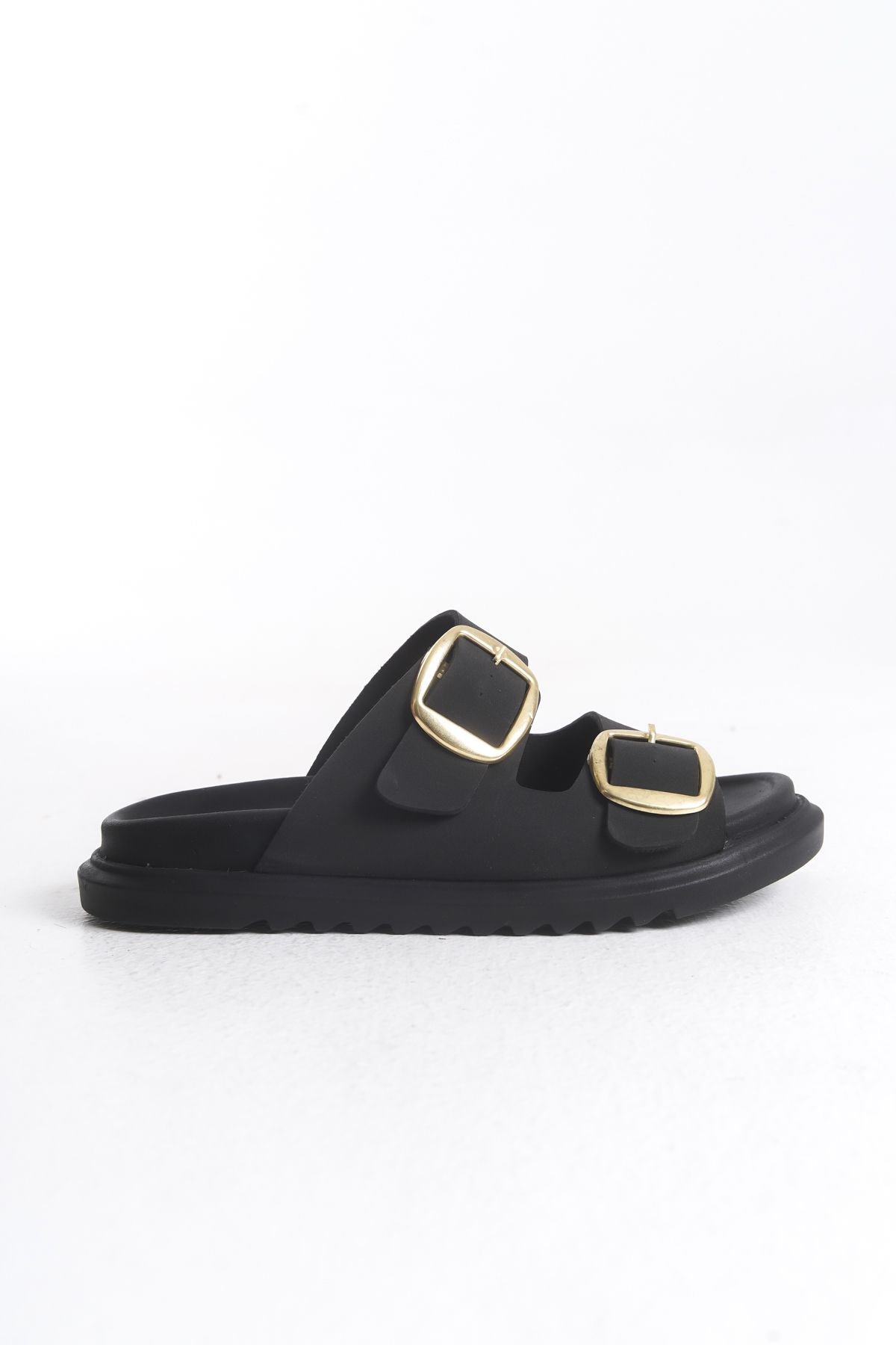 Pofi Shoes Toka Detaylı Alçak Taban Günlük Terlik