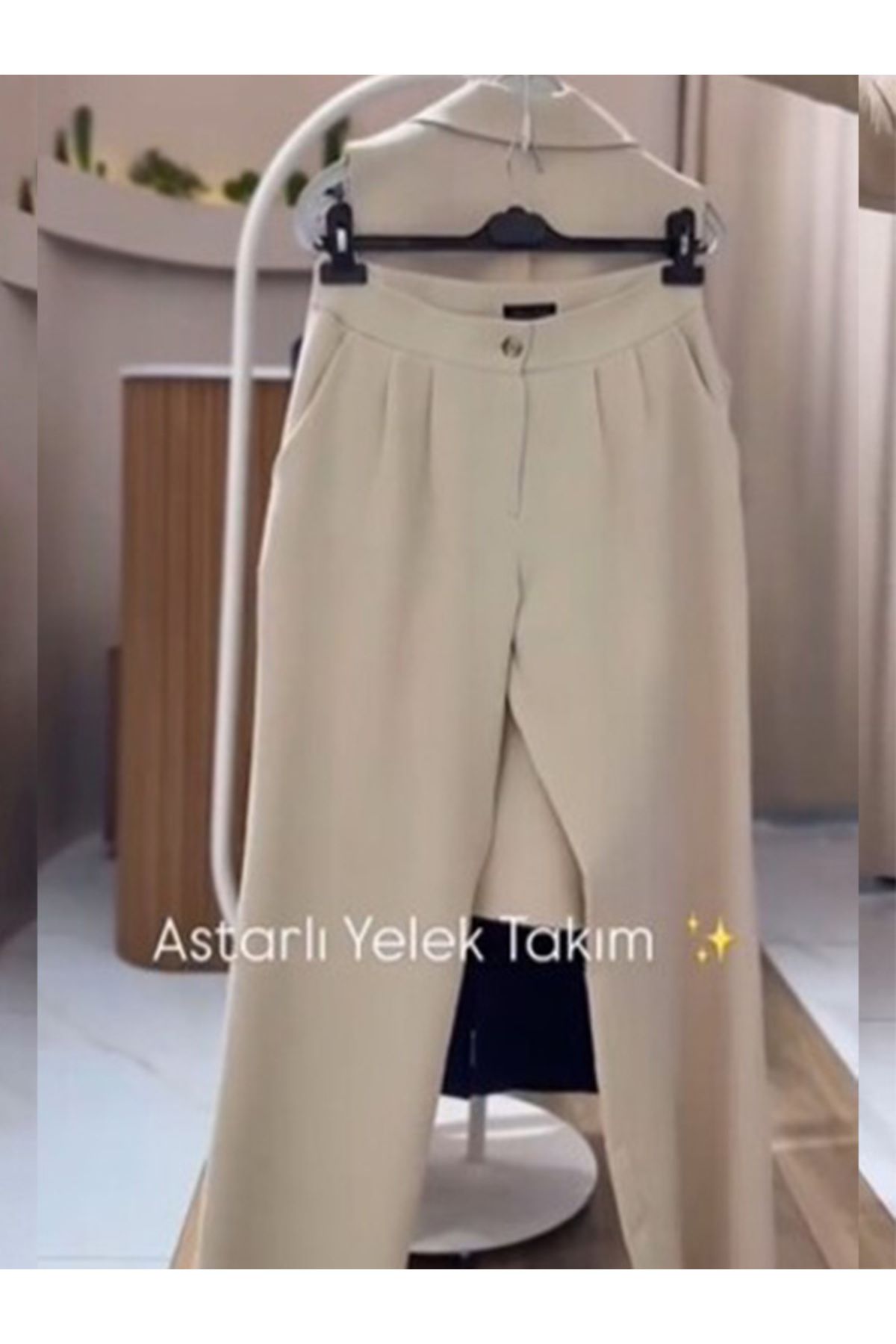 Zeltusso Astarlı Telekli Pantolonlu Takım