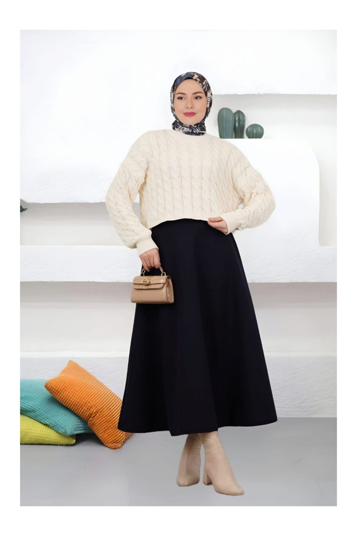 MODA Scuba Kumaş Çan Etek