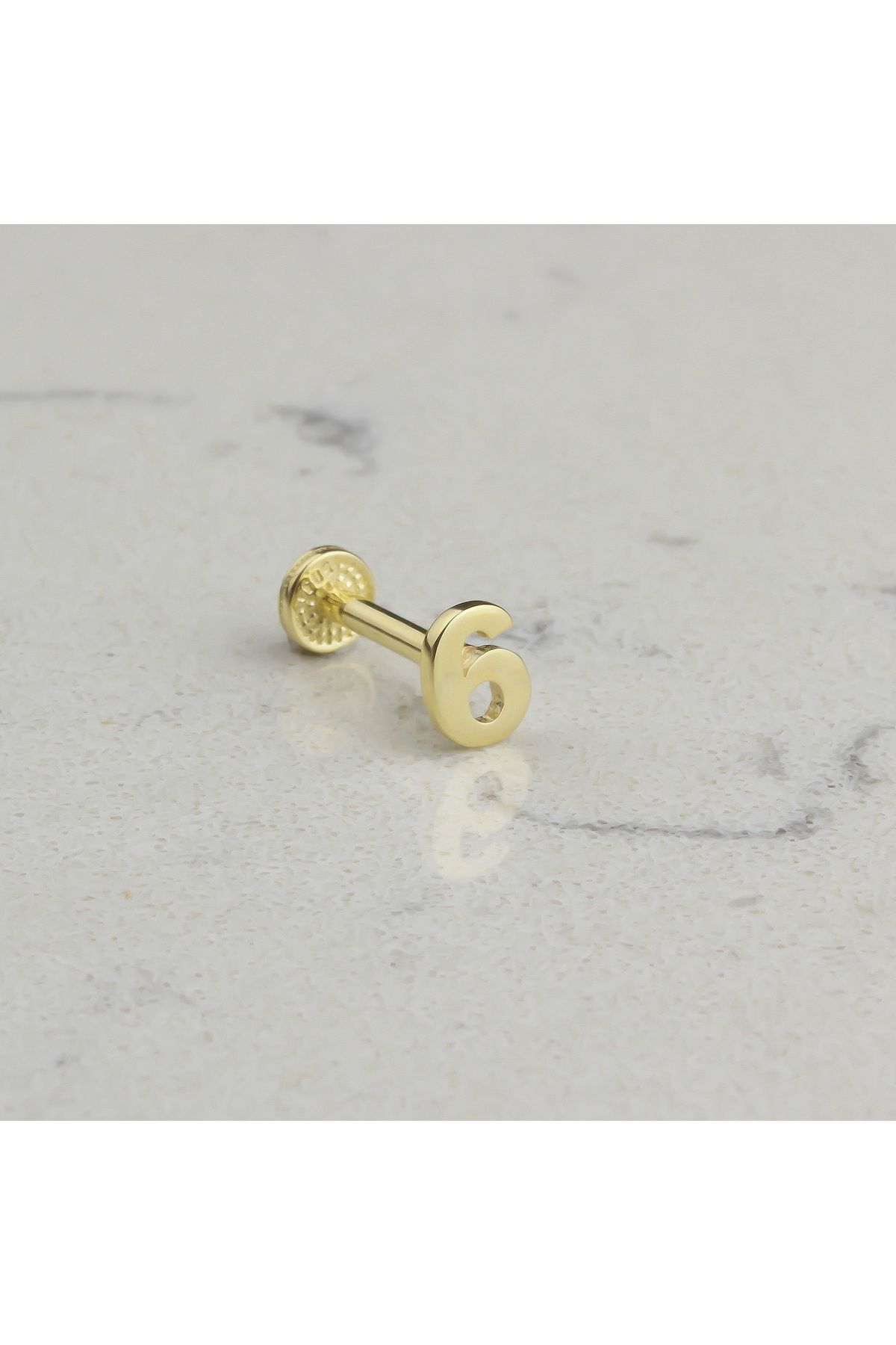 Glorria Altın 6 Rakam Tragus Piercing