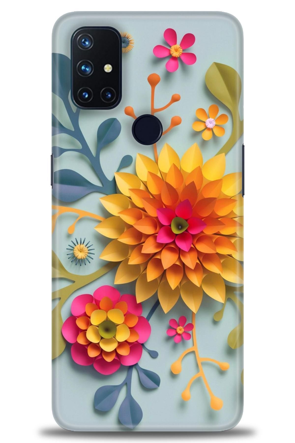Oneplus Nord N10 İle Uyumlu HD Baskılı Desenli Silikon Kılıf - 345