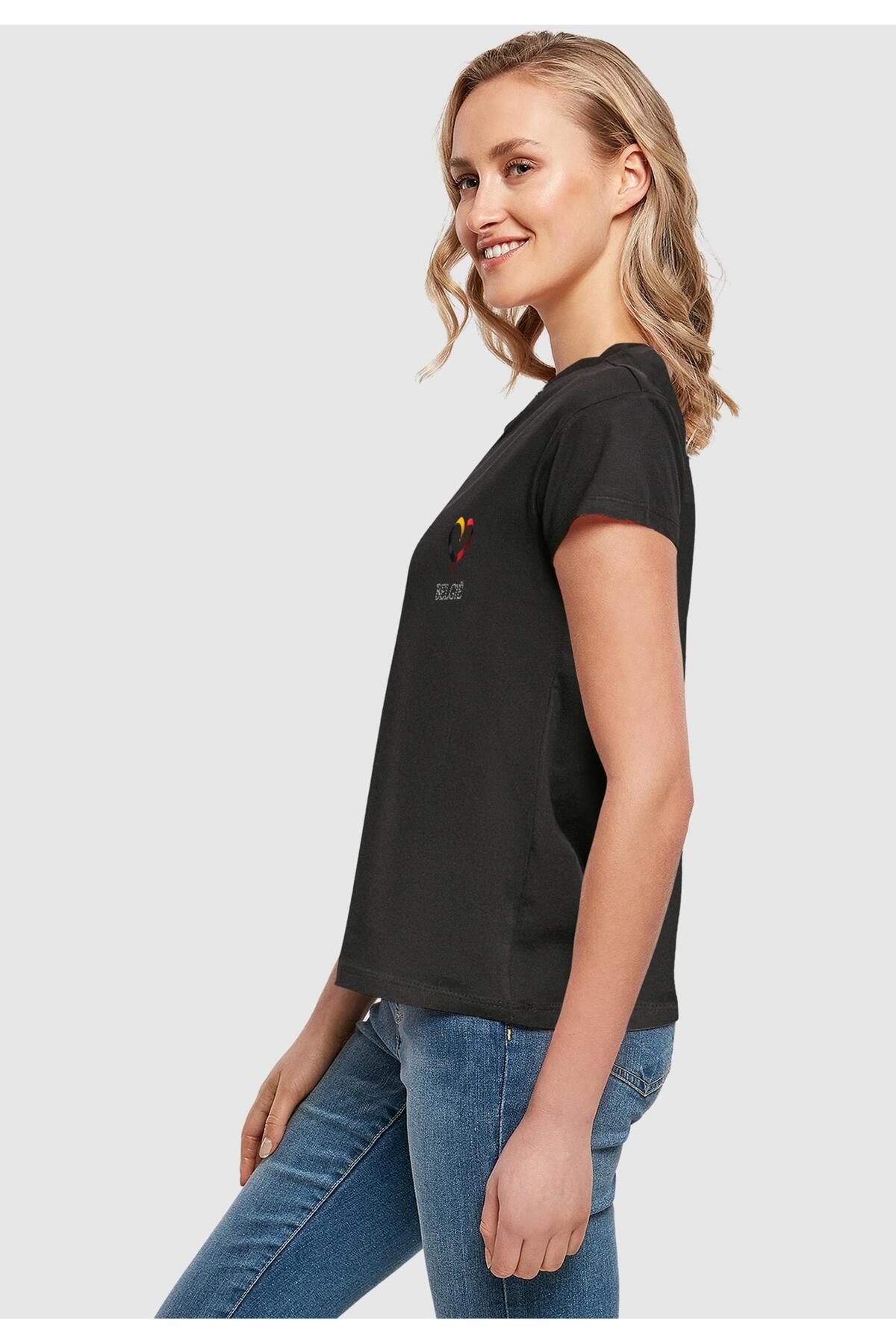 Merchcode-Damen Merchcode Fußball - Belgien T-shirt 4
